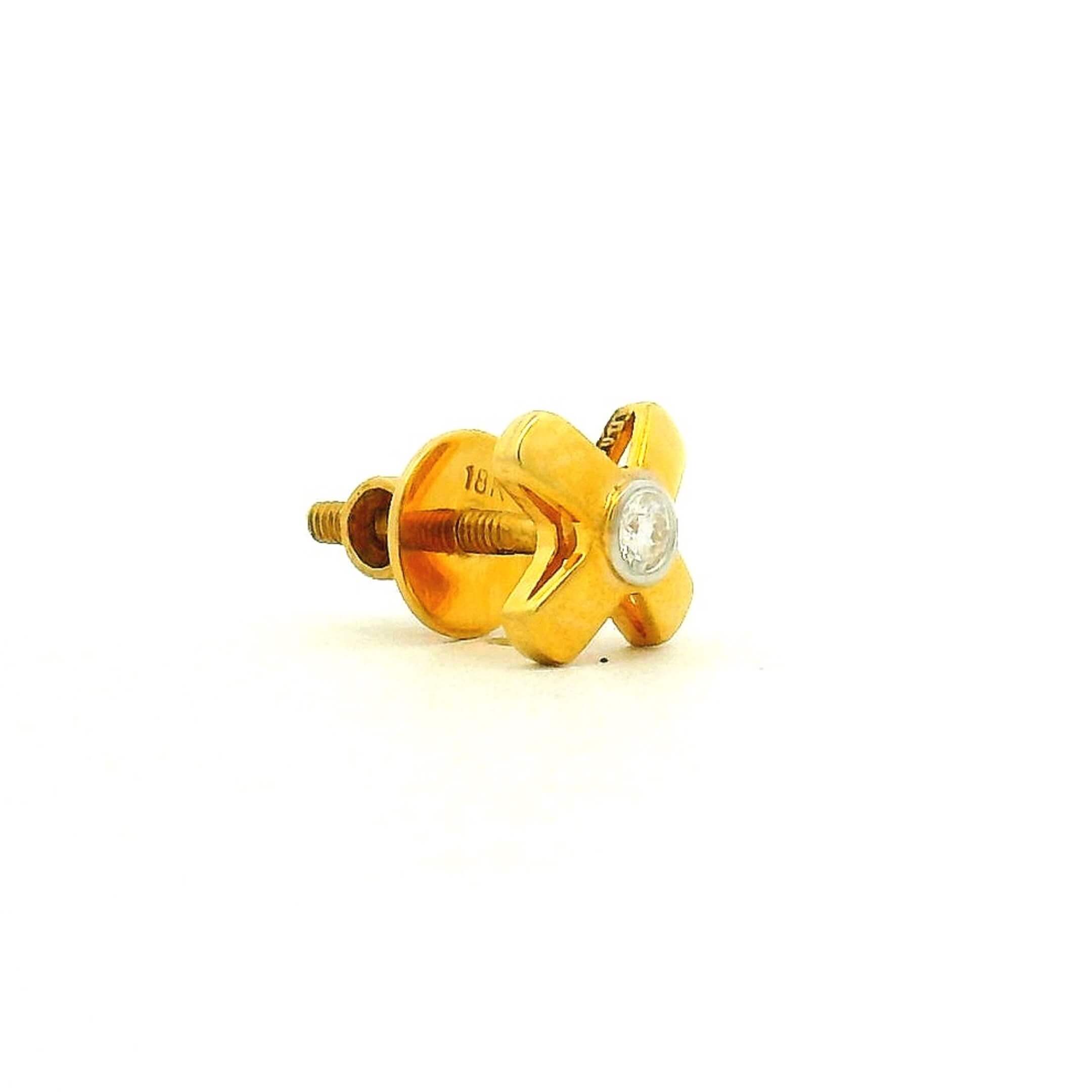 Mens Gold Stud