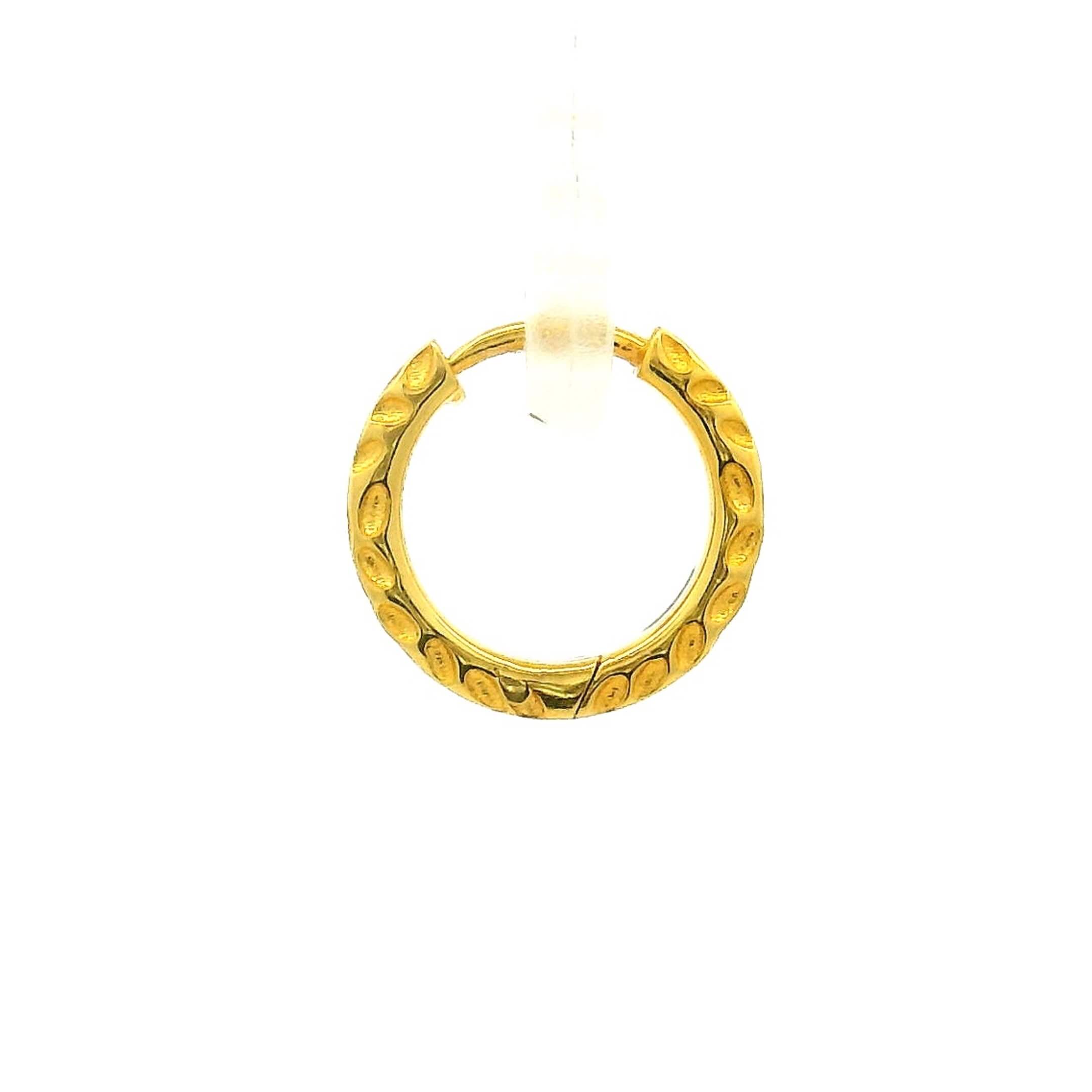 Mens Gold Hoop