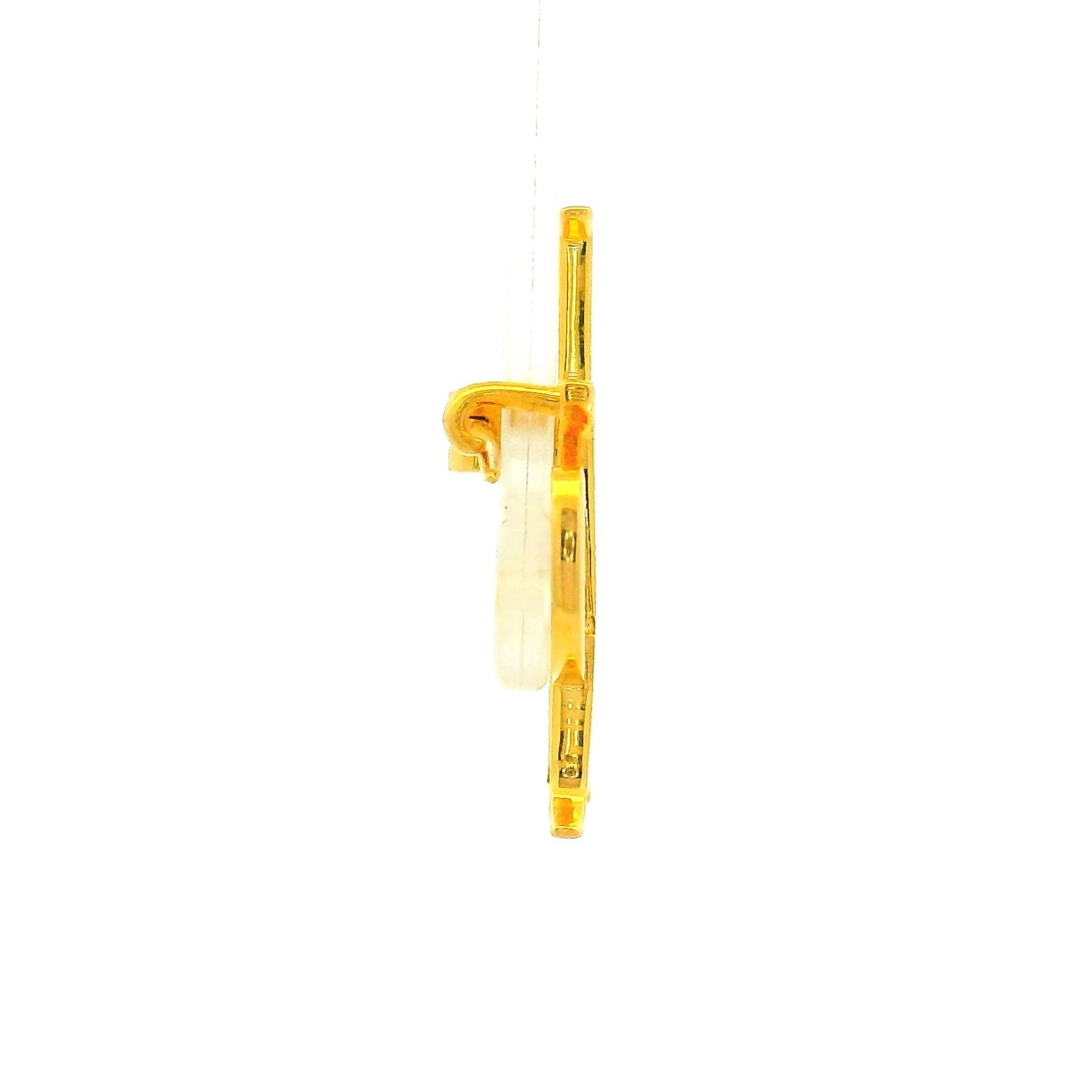 Mens Gold Brooch