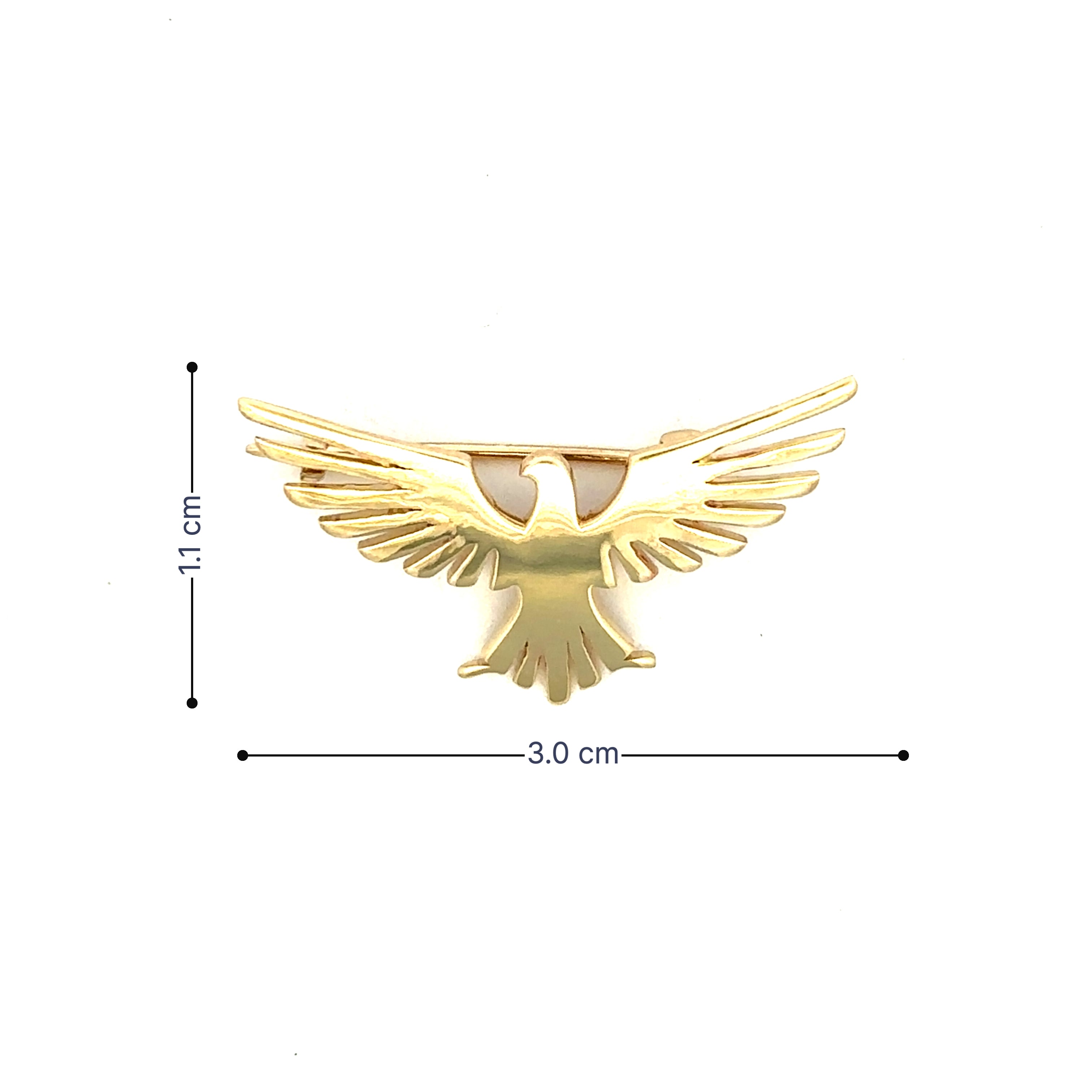 Alluring Courage Gold Brooch for Men