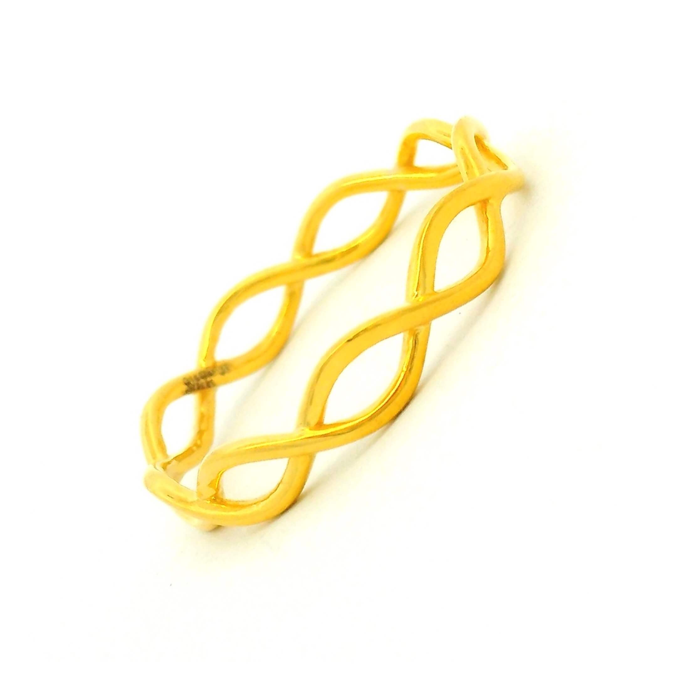 Modern Love Gold Couple Band Rings