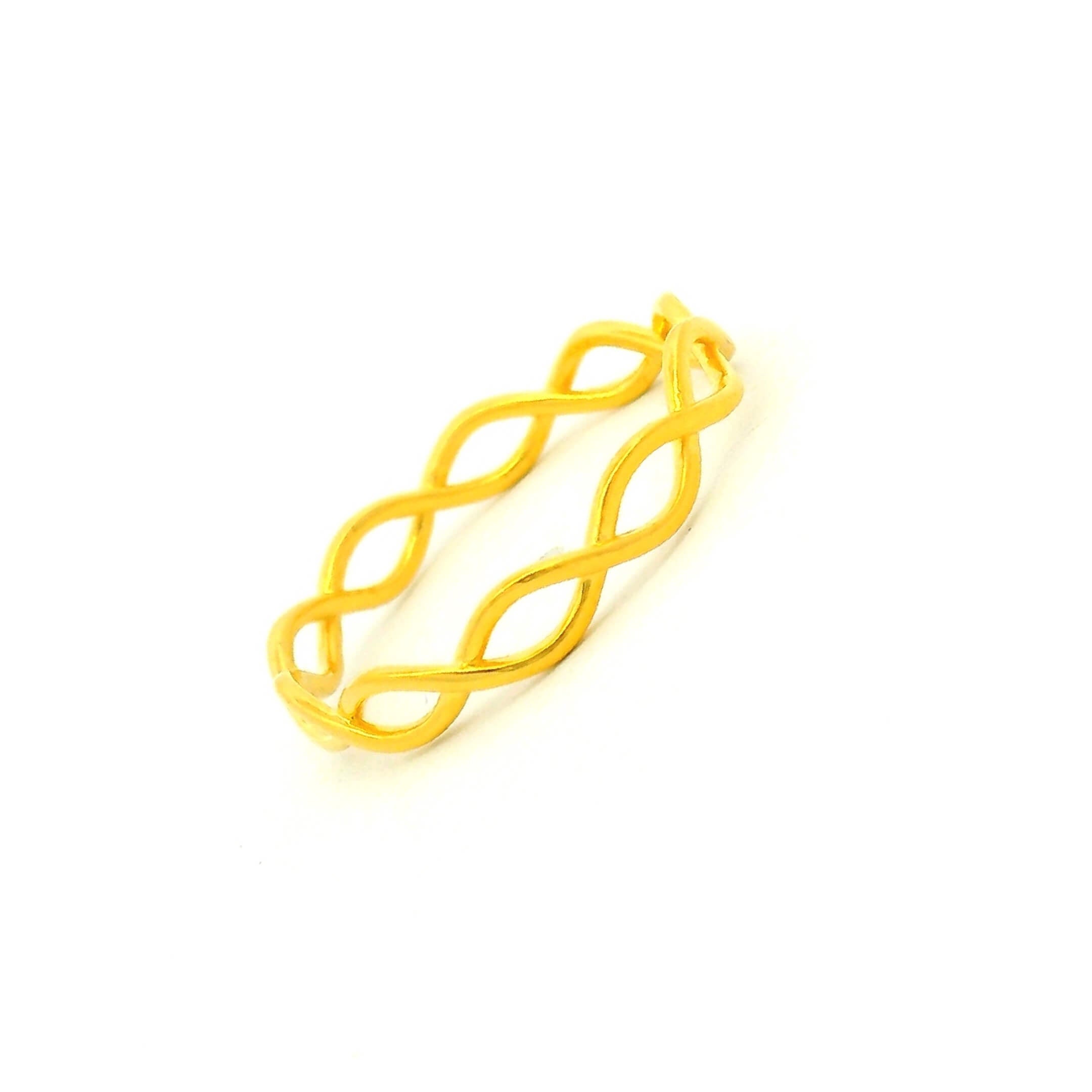 Modern Love Gold Couple Band Rings