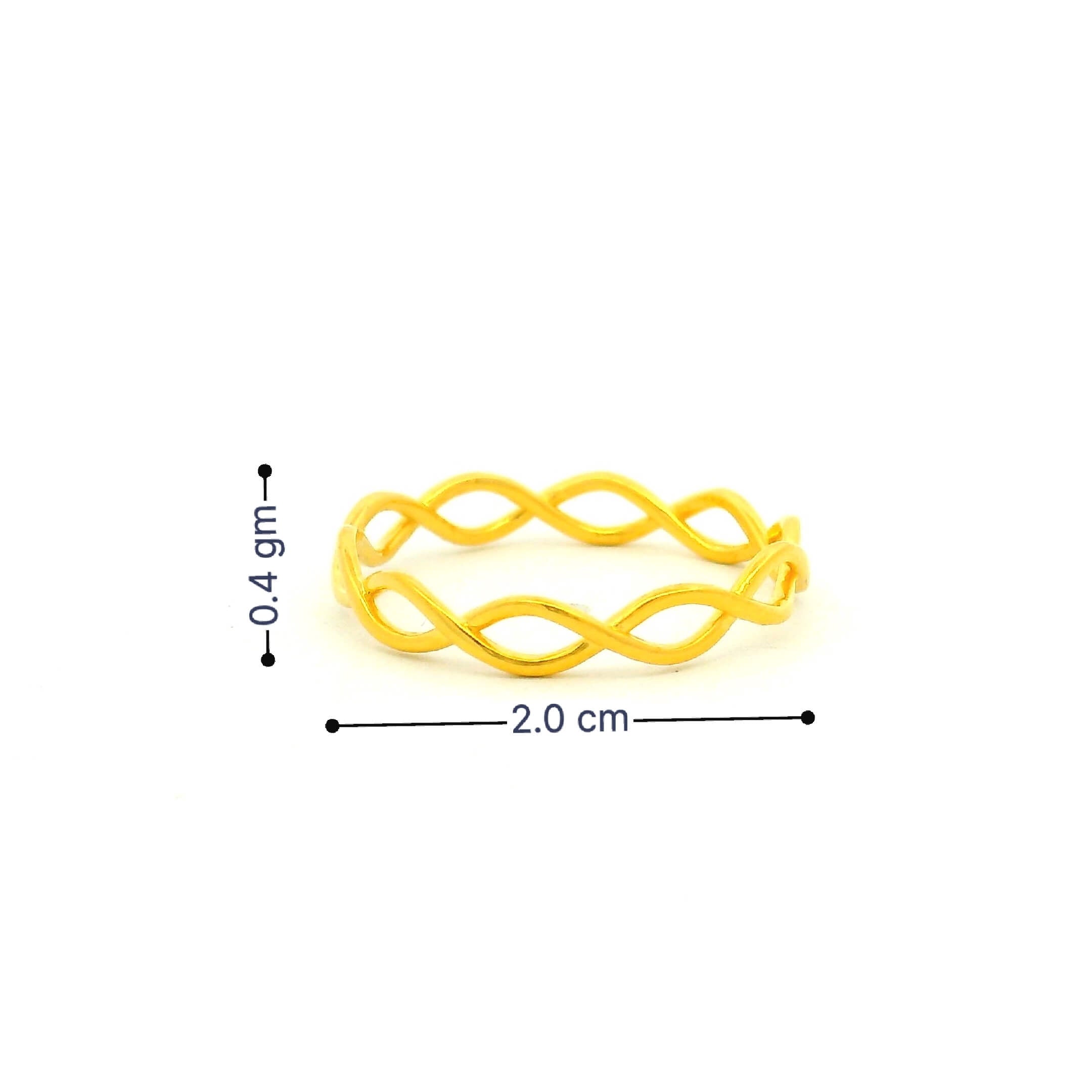 Modern Love Gold Couple Band Rings