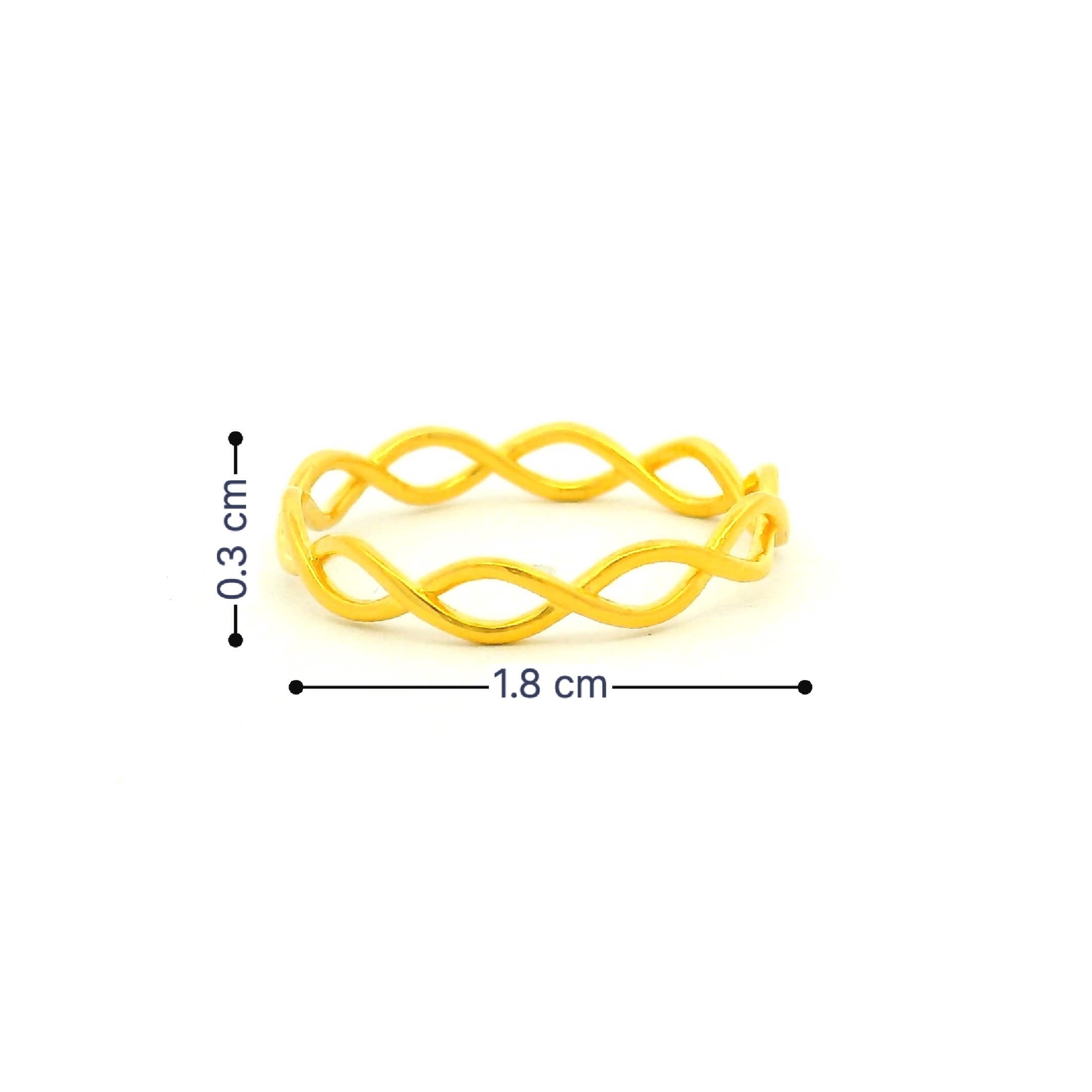 Modern Love Gold Couple Band Rings