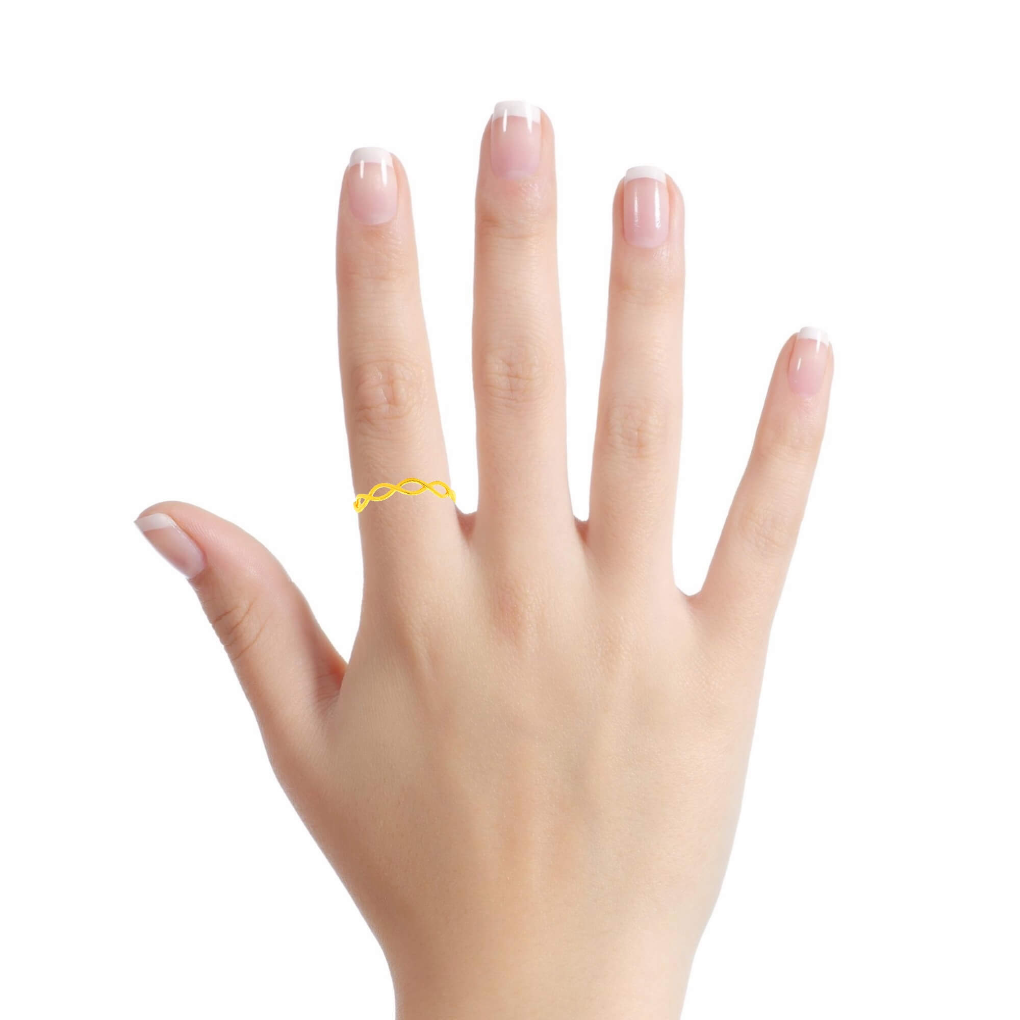 Modern Love Gold Couple Band Rings