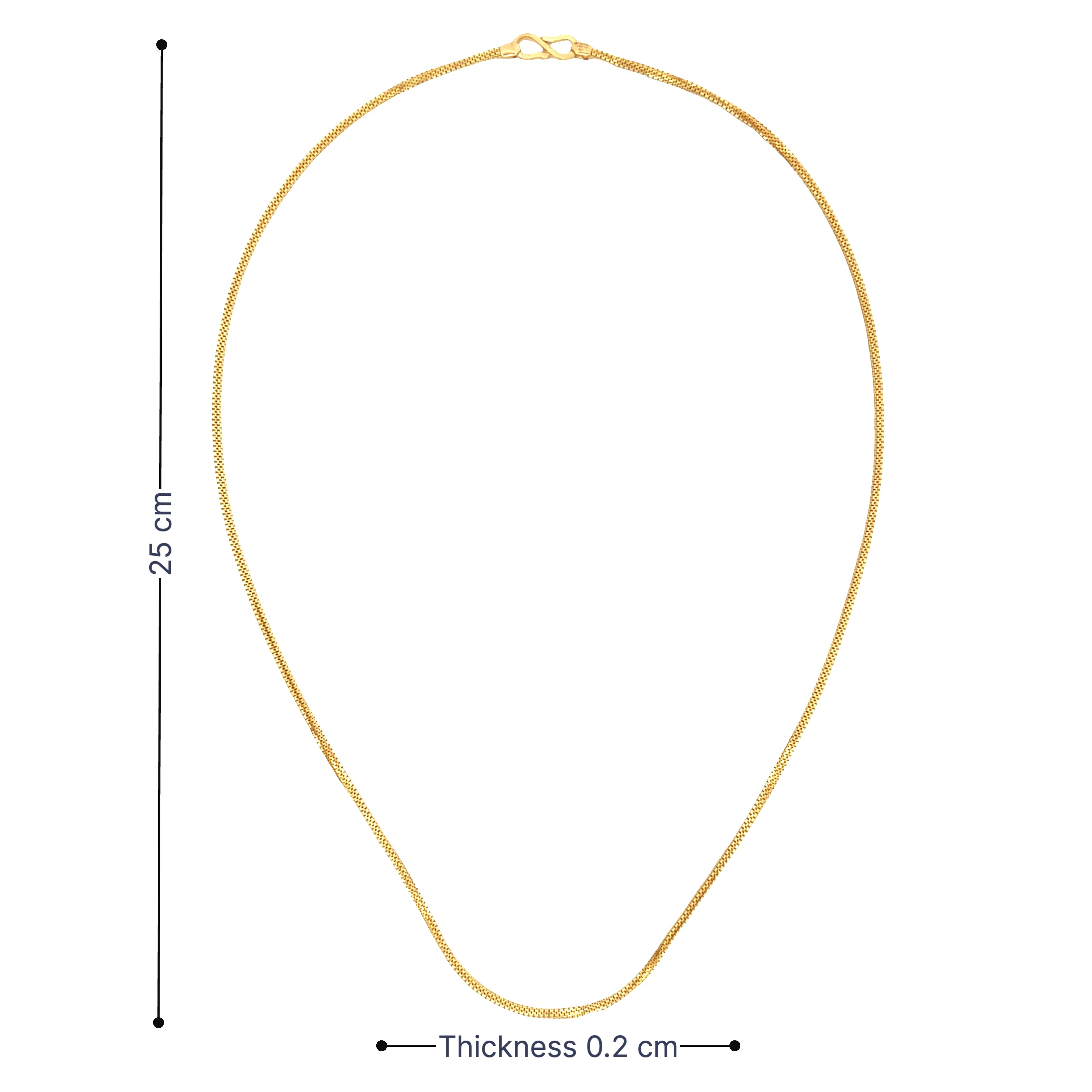 Edgy Radiance Men Gold Chain