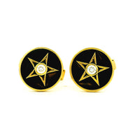Midnight Zeal Gold Cufflinks