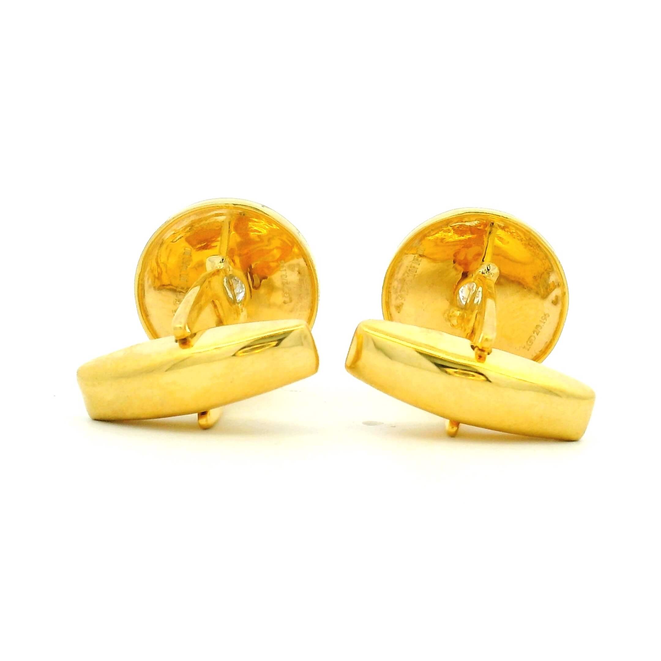 Midnight Zeal Gold Cufflinks