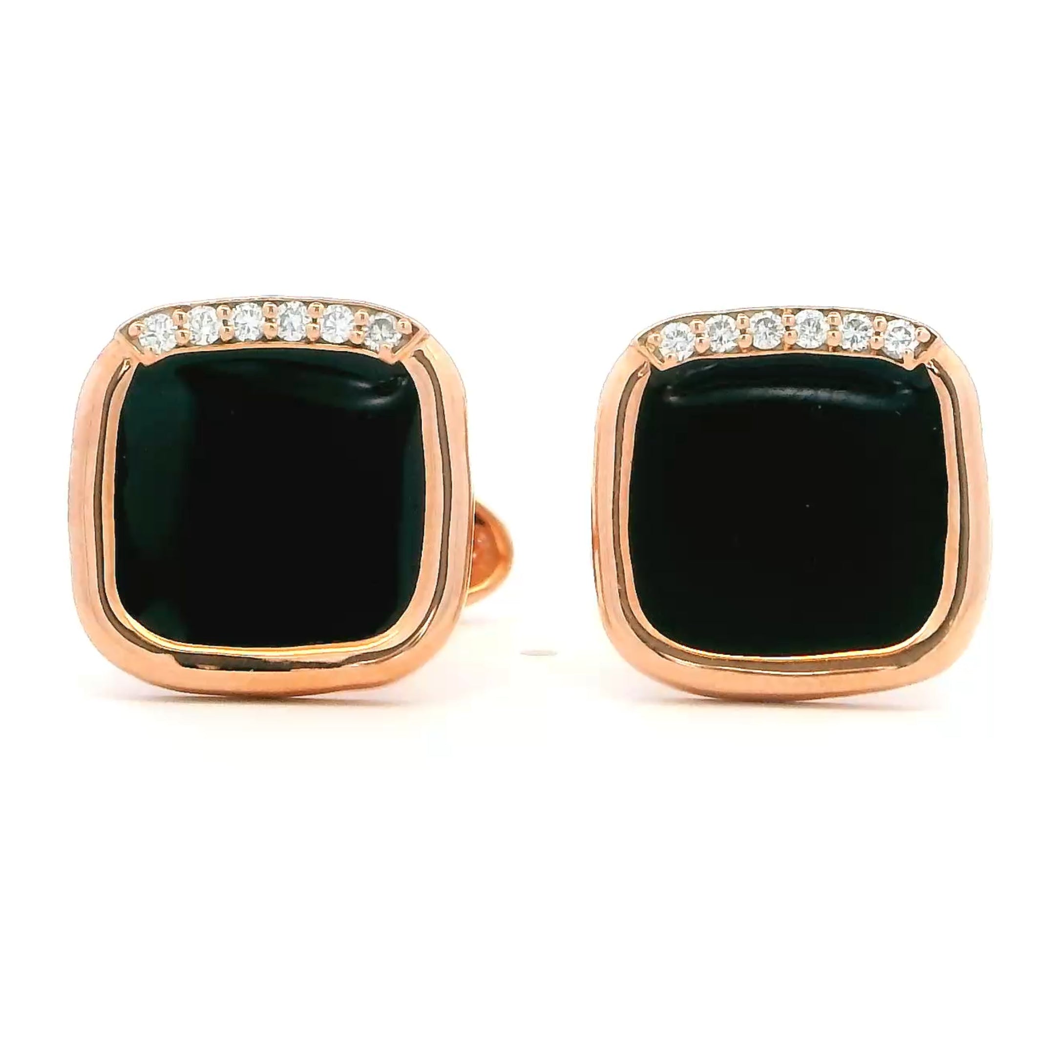 Midnight Zest Gold Cufflinks