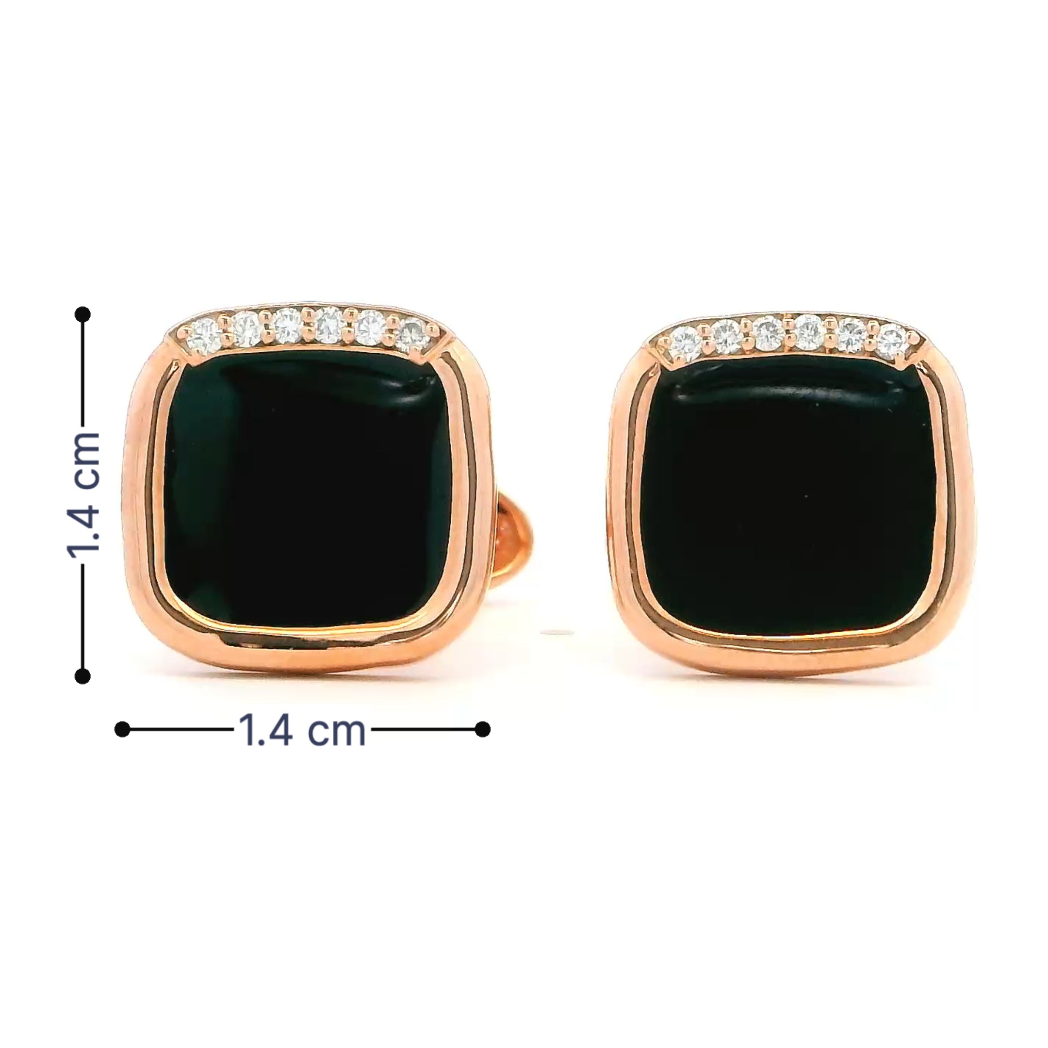 Midnight Zest Gold Cufflinks