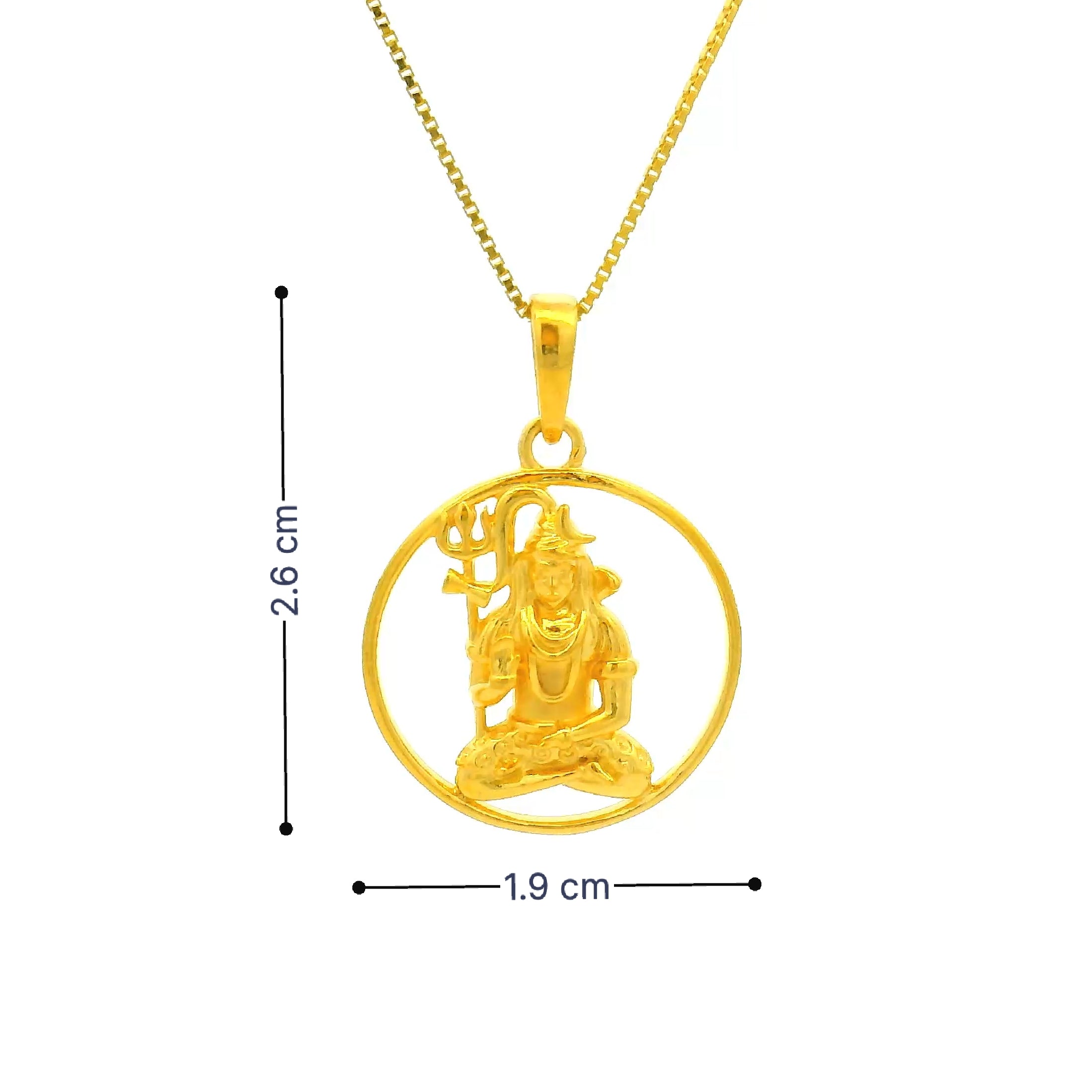 Eternal Shine Lord Shiva Gold Locket