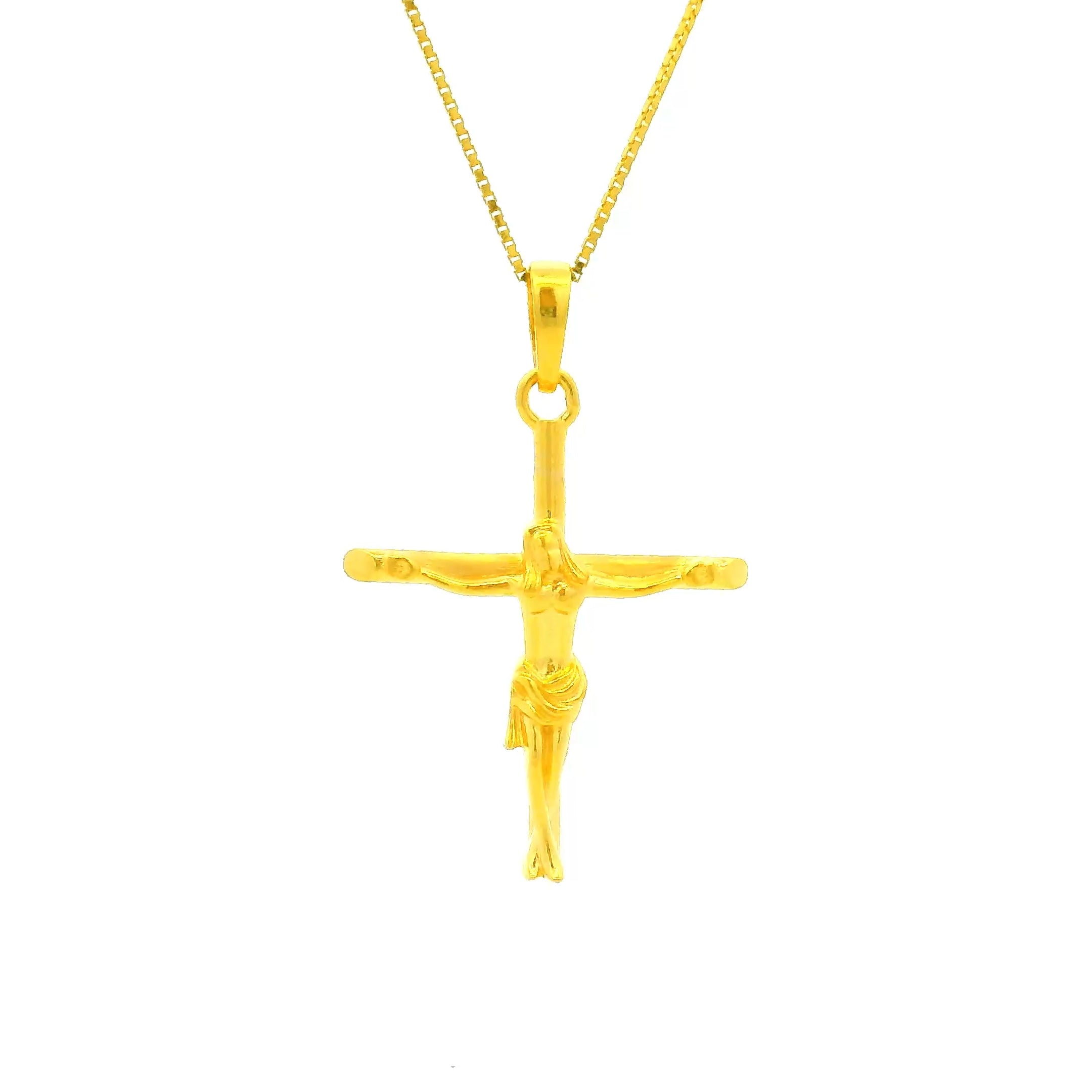 Benevolent Christ Gold Locket