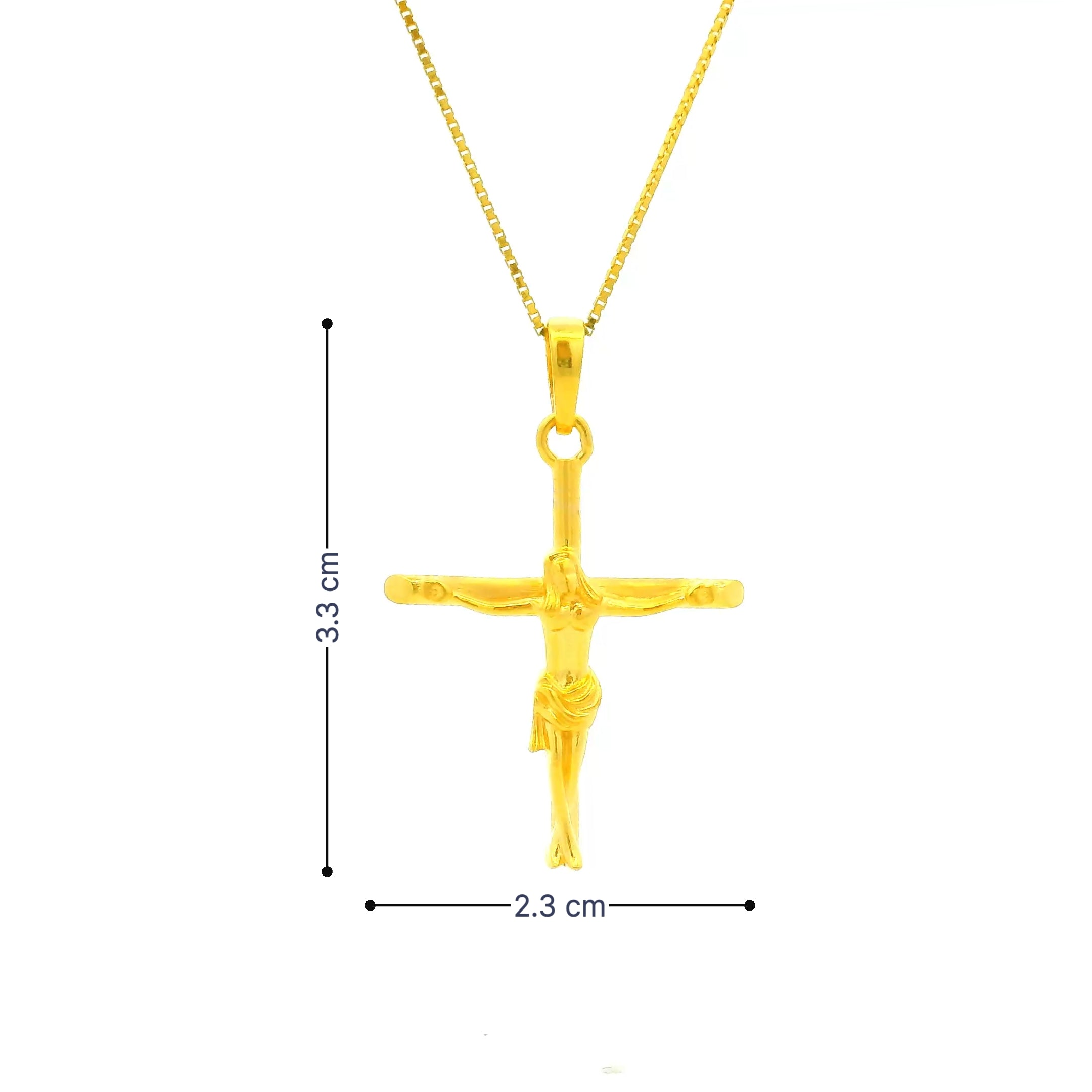 Benevolent Christ Gold Locket
