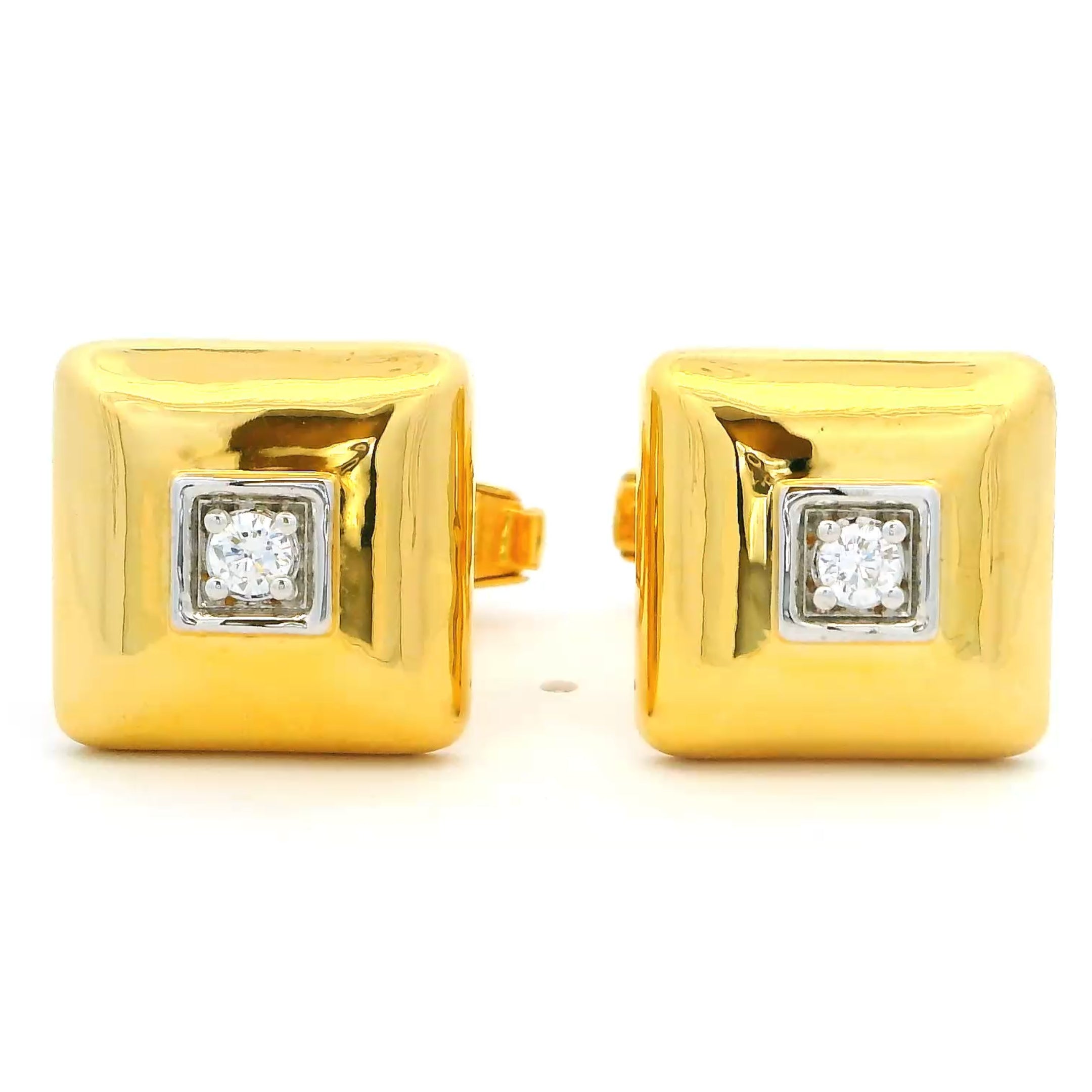 Mens Gold Cufflinks