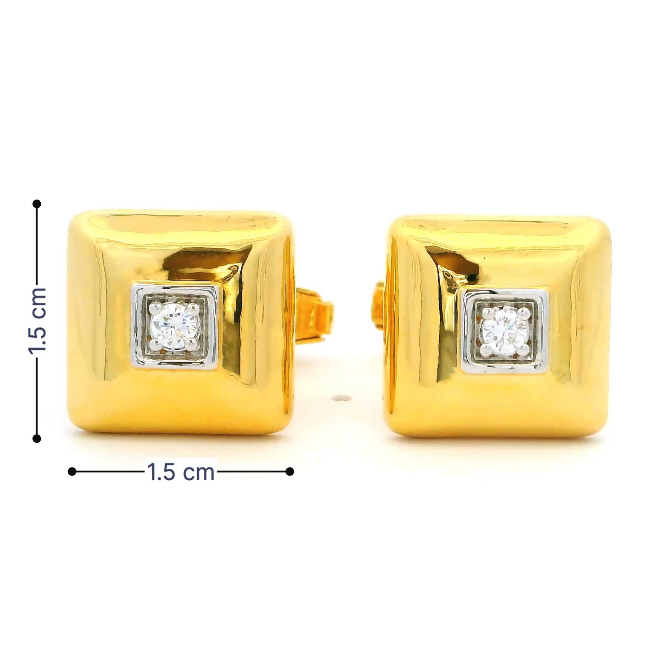 Mens Gold Cufflinks