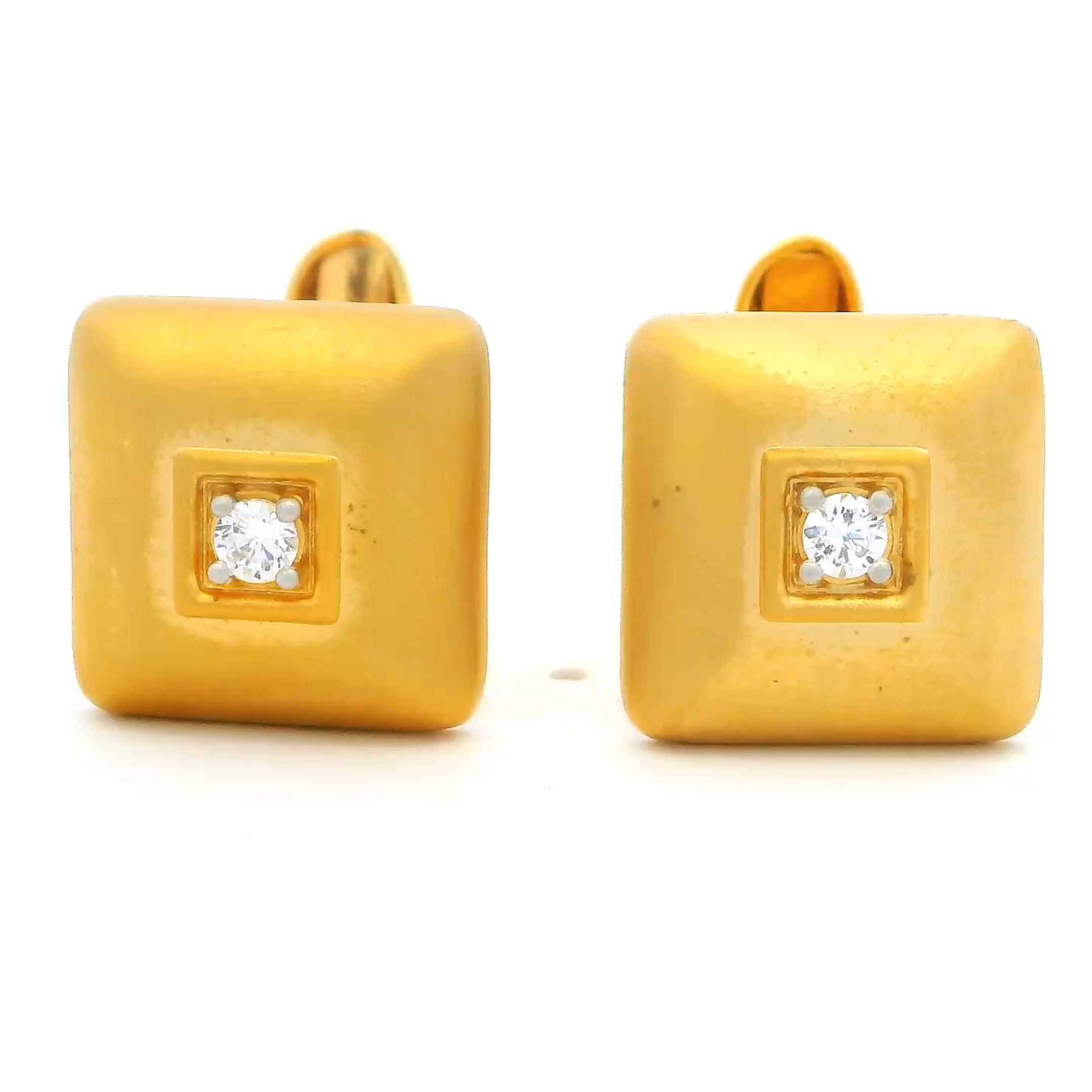 Mens Gold Cufflinks