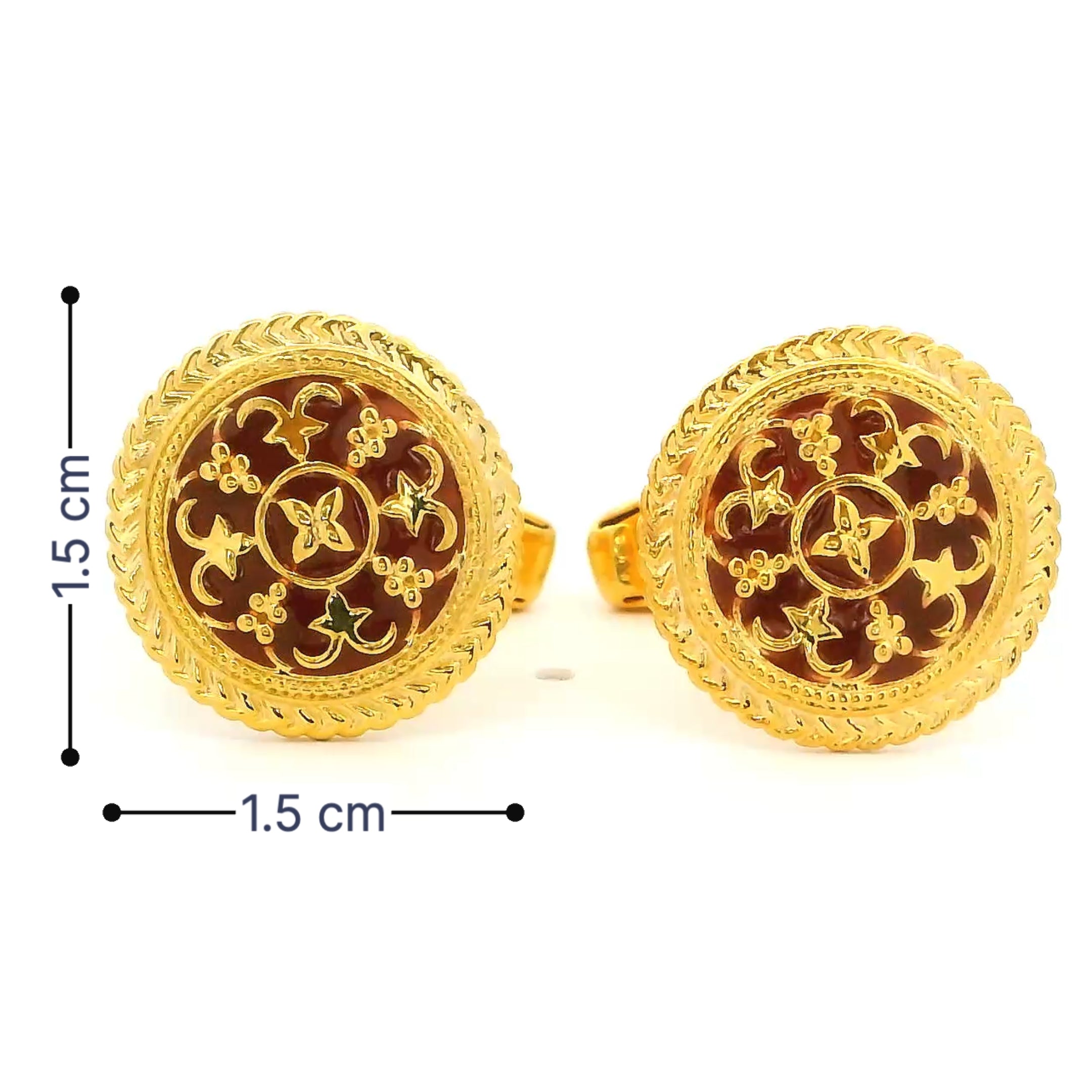Mens Gold Cufflinks