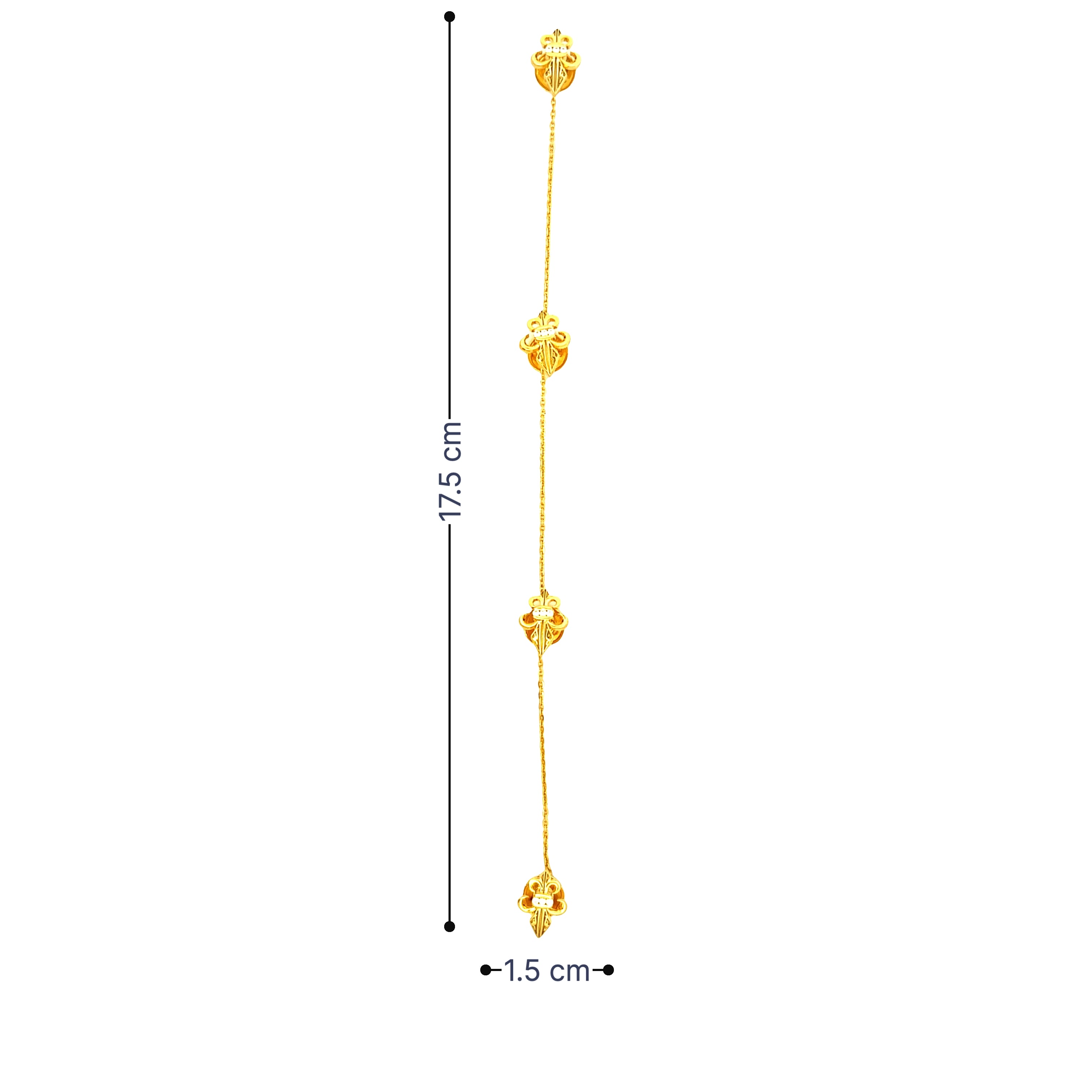 Robust Flair Gold Kurta Buttons