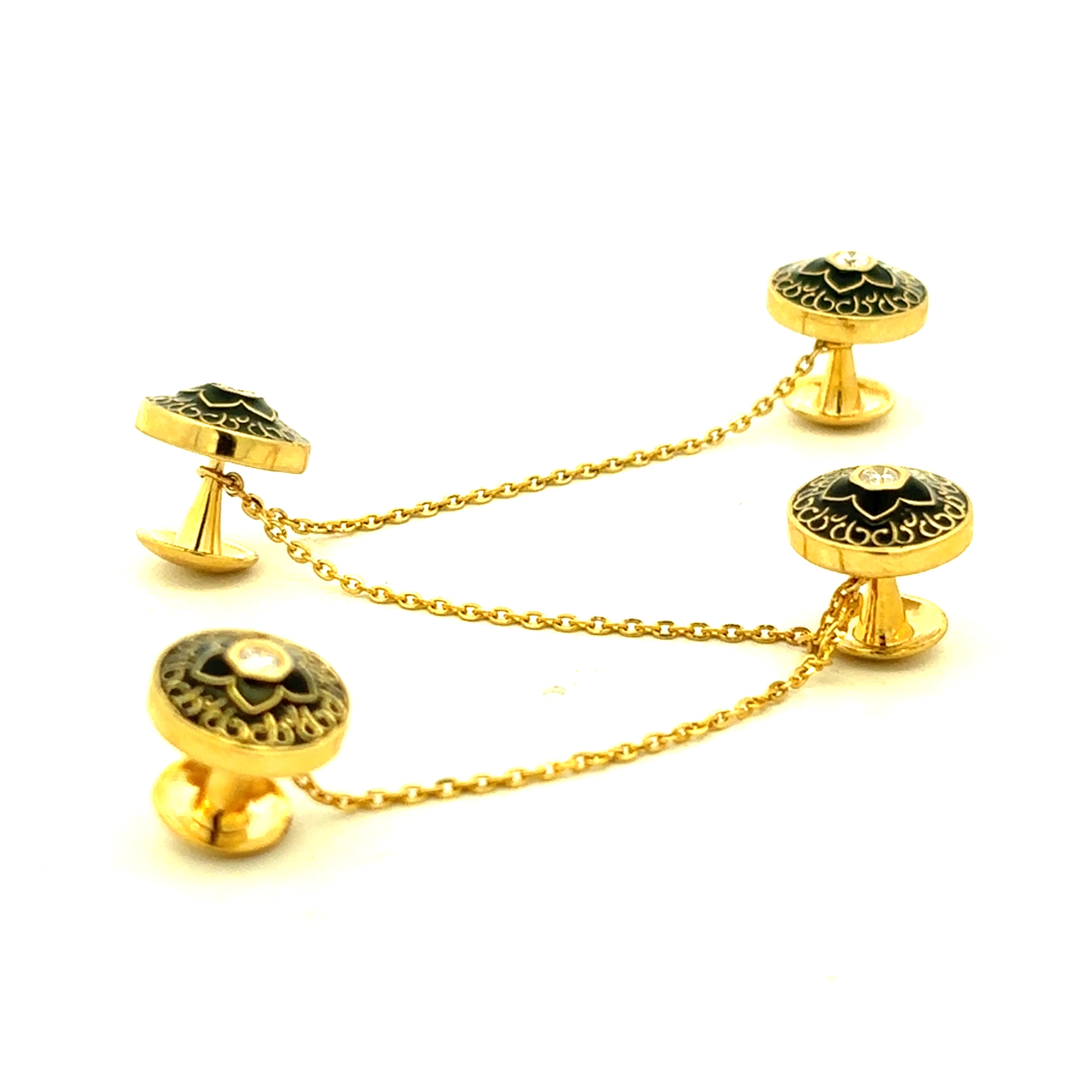 Mens Gold Kurta Buttons
