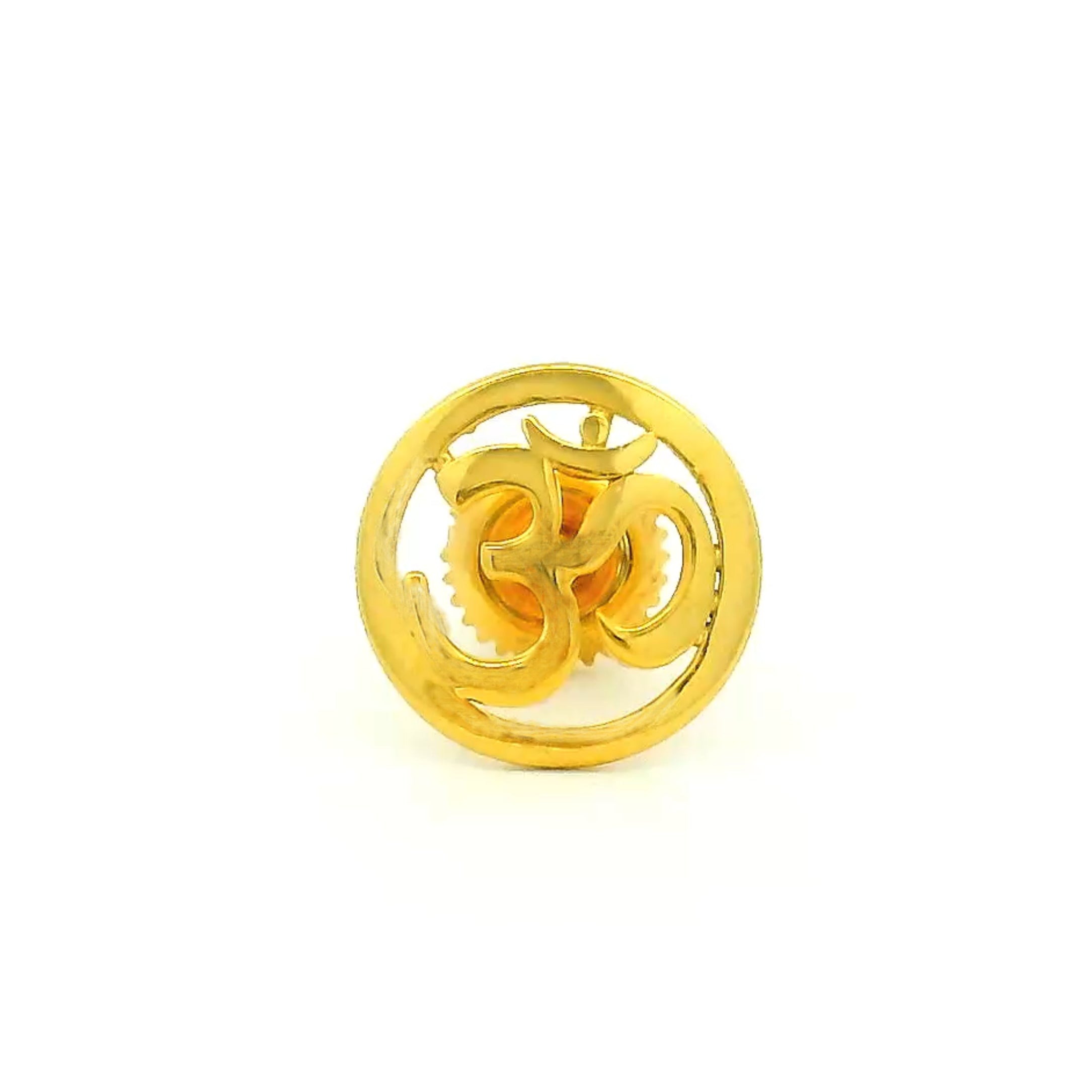 Divine Om Gold Stud