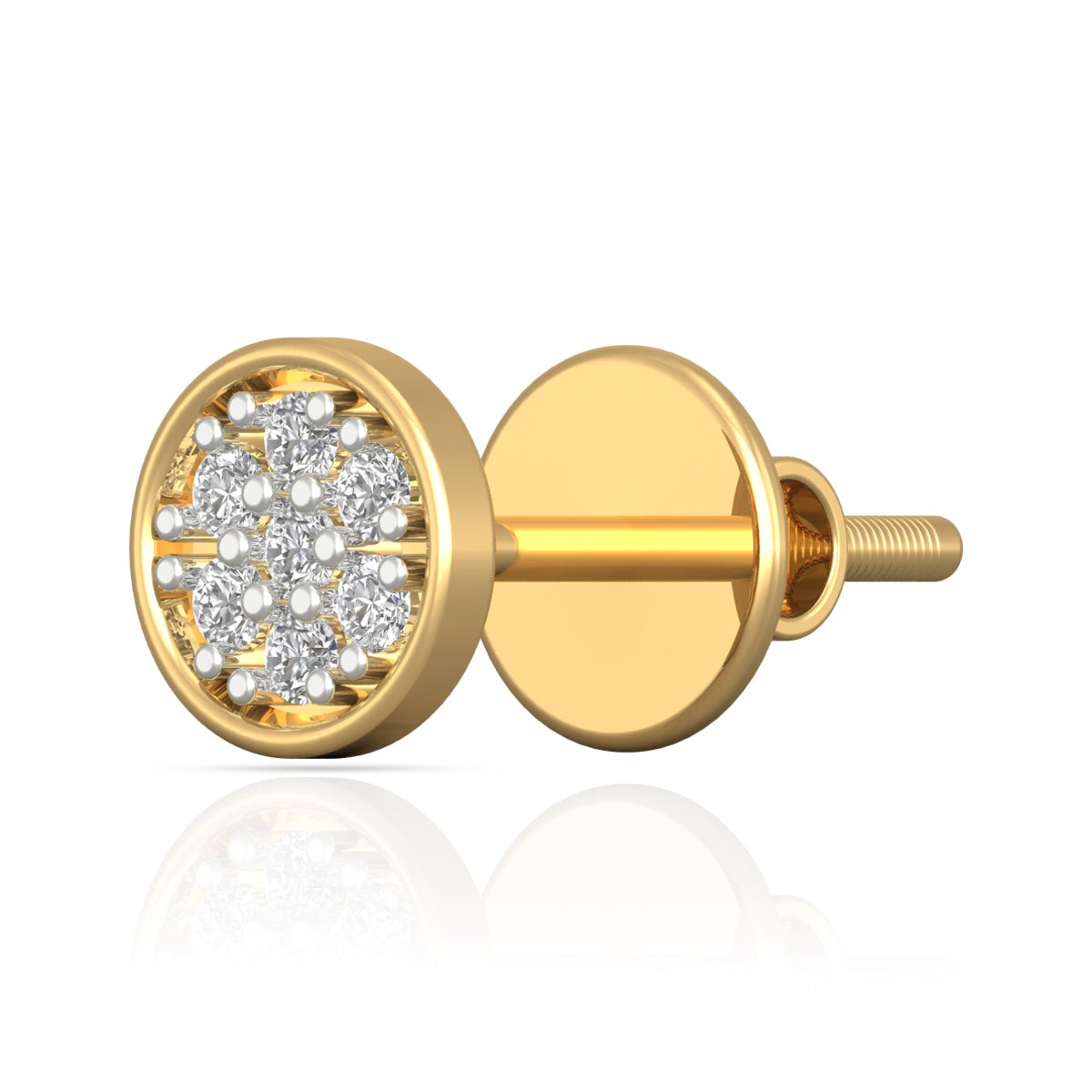 Mens Gold Stud