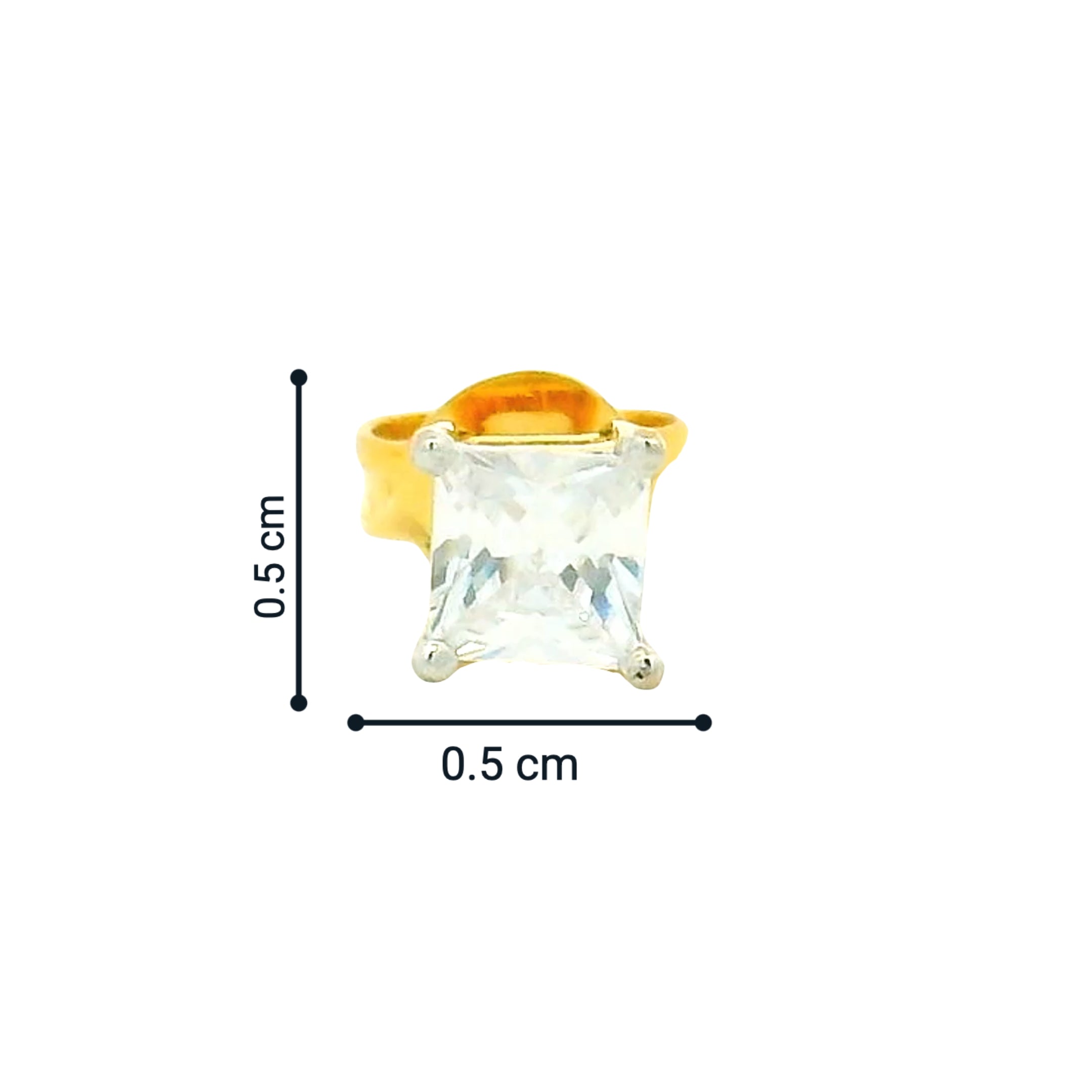 Mens Gold Stud