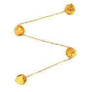 Mens Gold Kurta Button