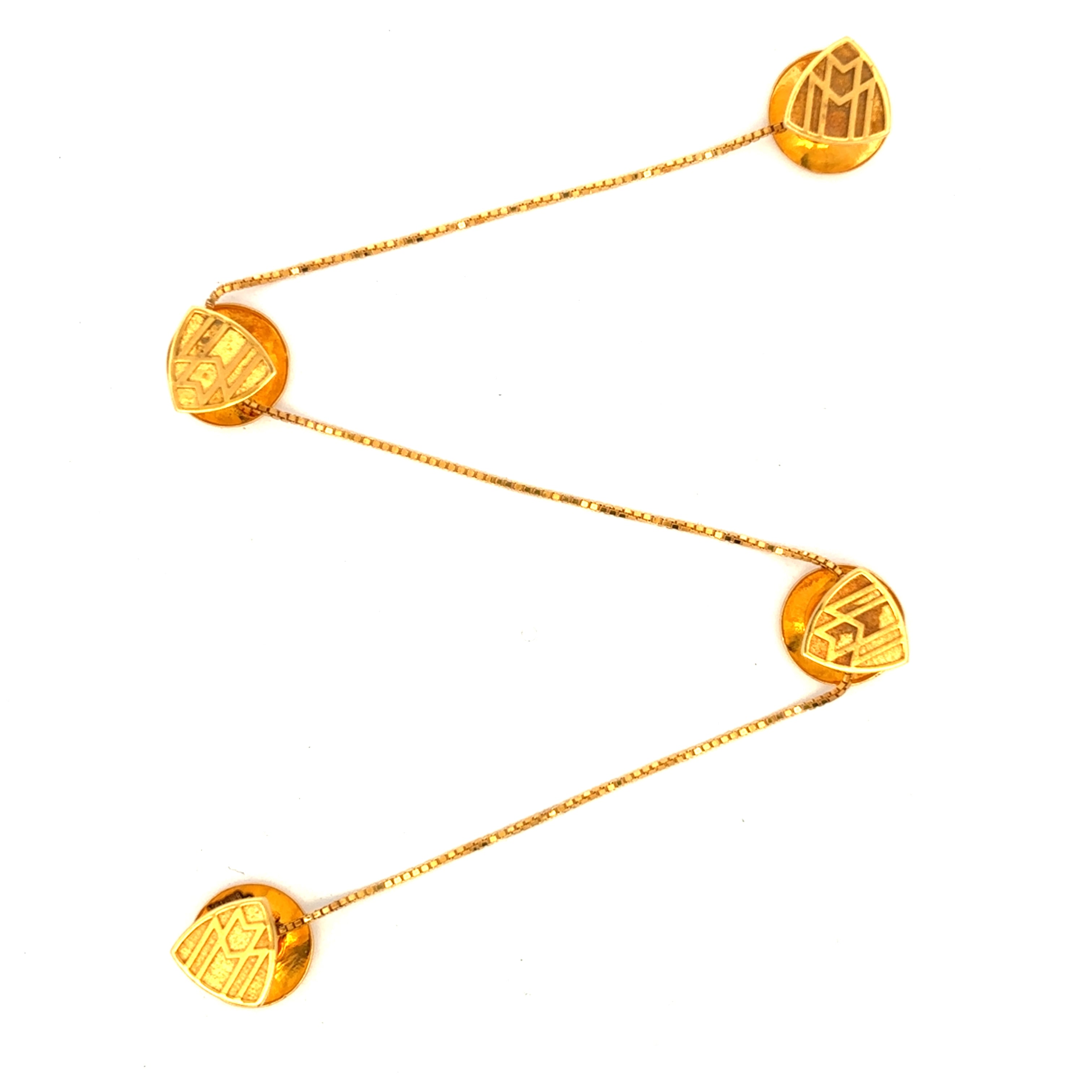 Mens Gold Kurta Button
