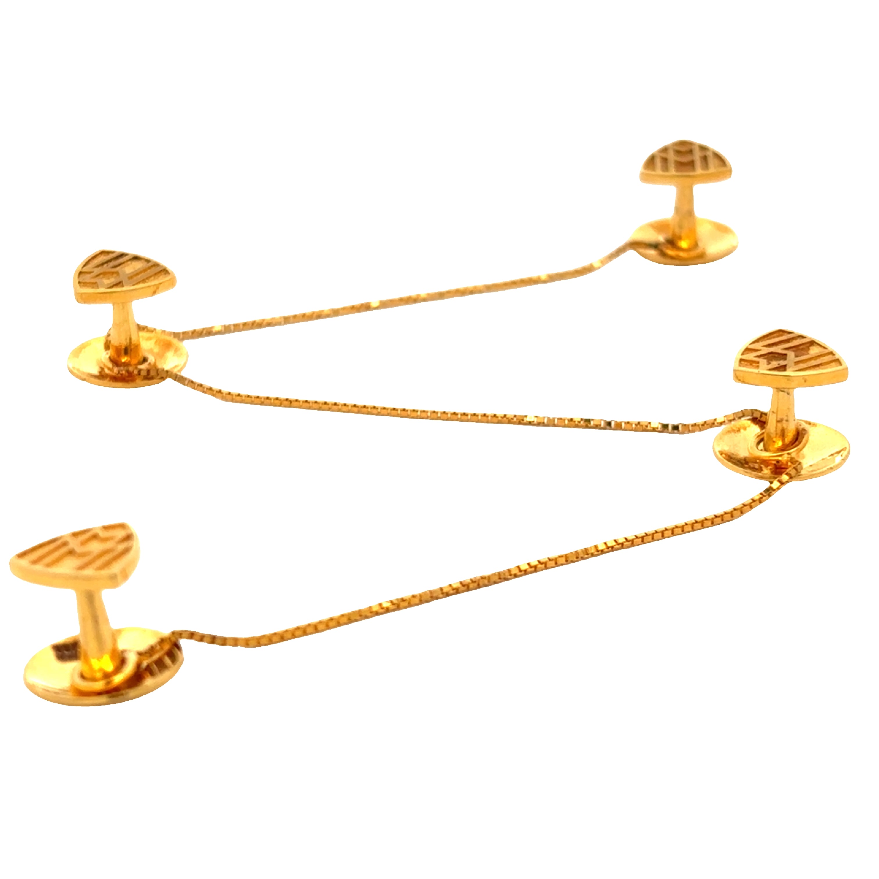 Mens Gold Kurta Button