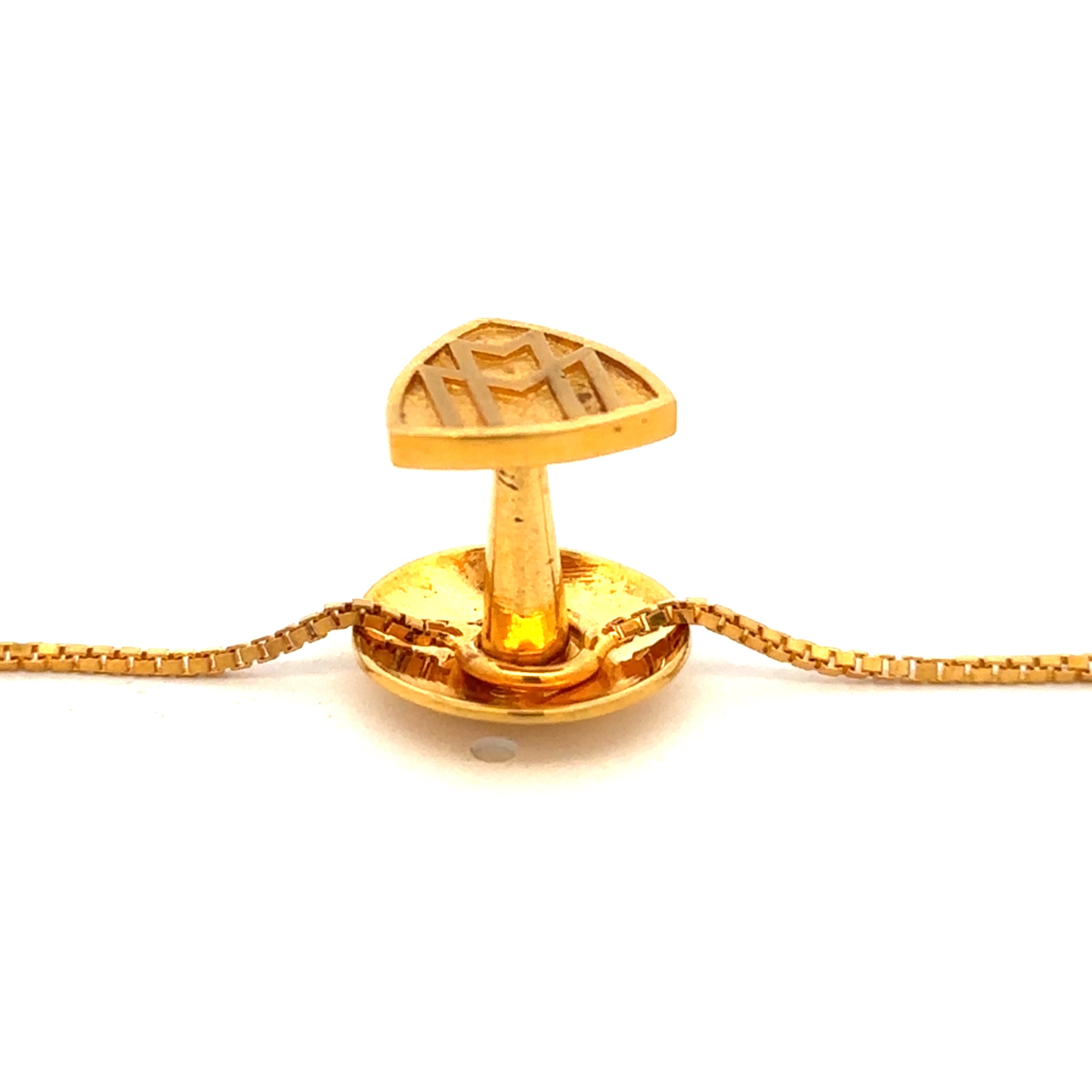 Mens Gold Kurta Button