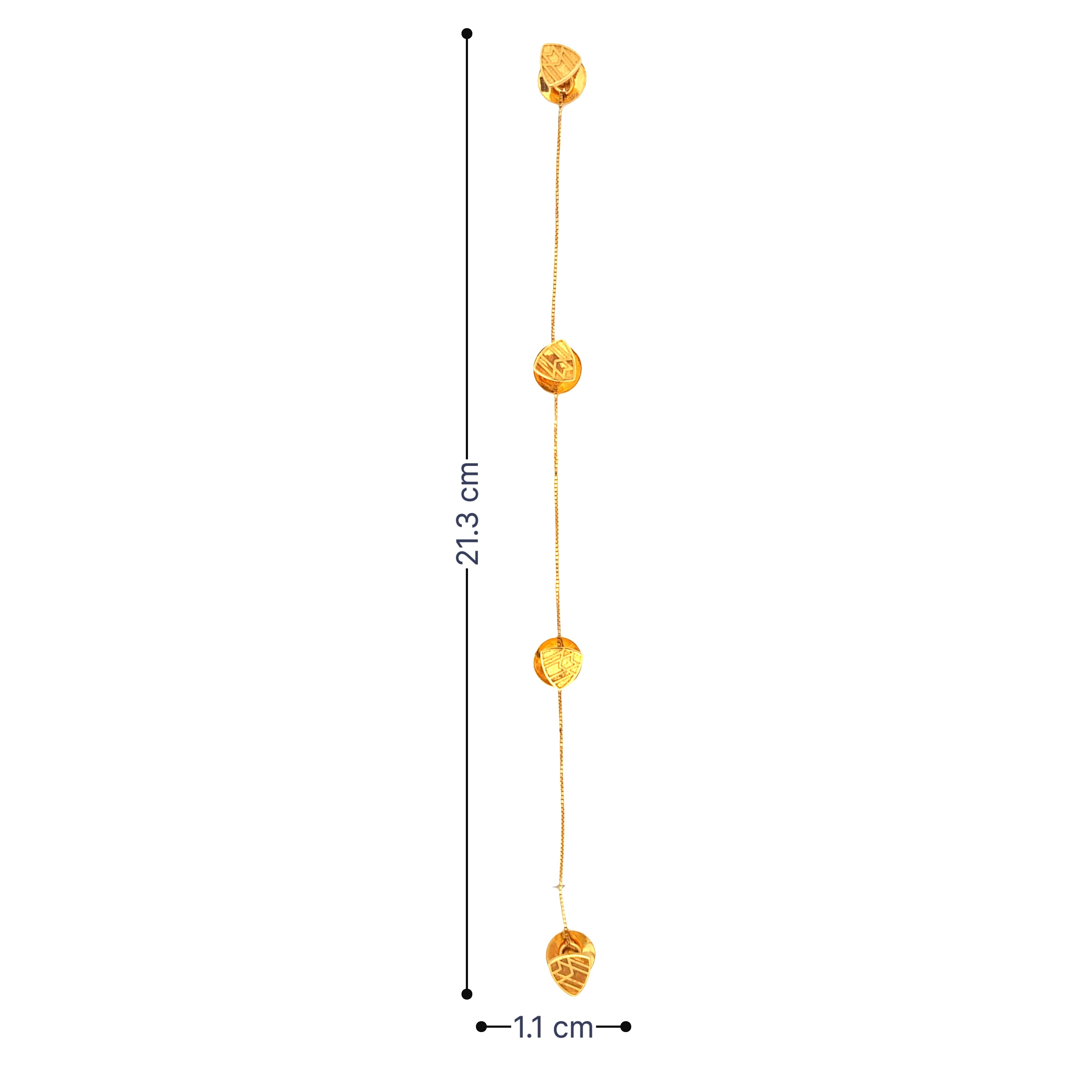 Mens Gold Kurta Button