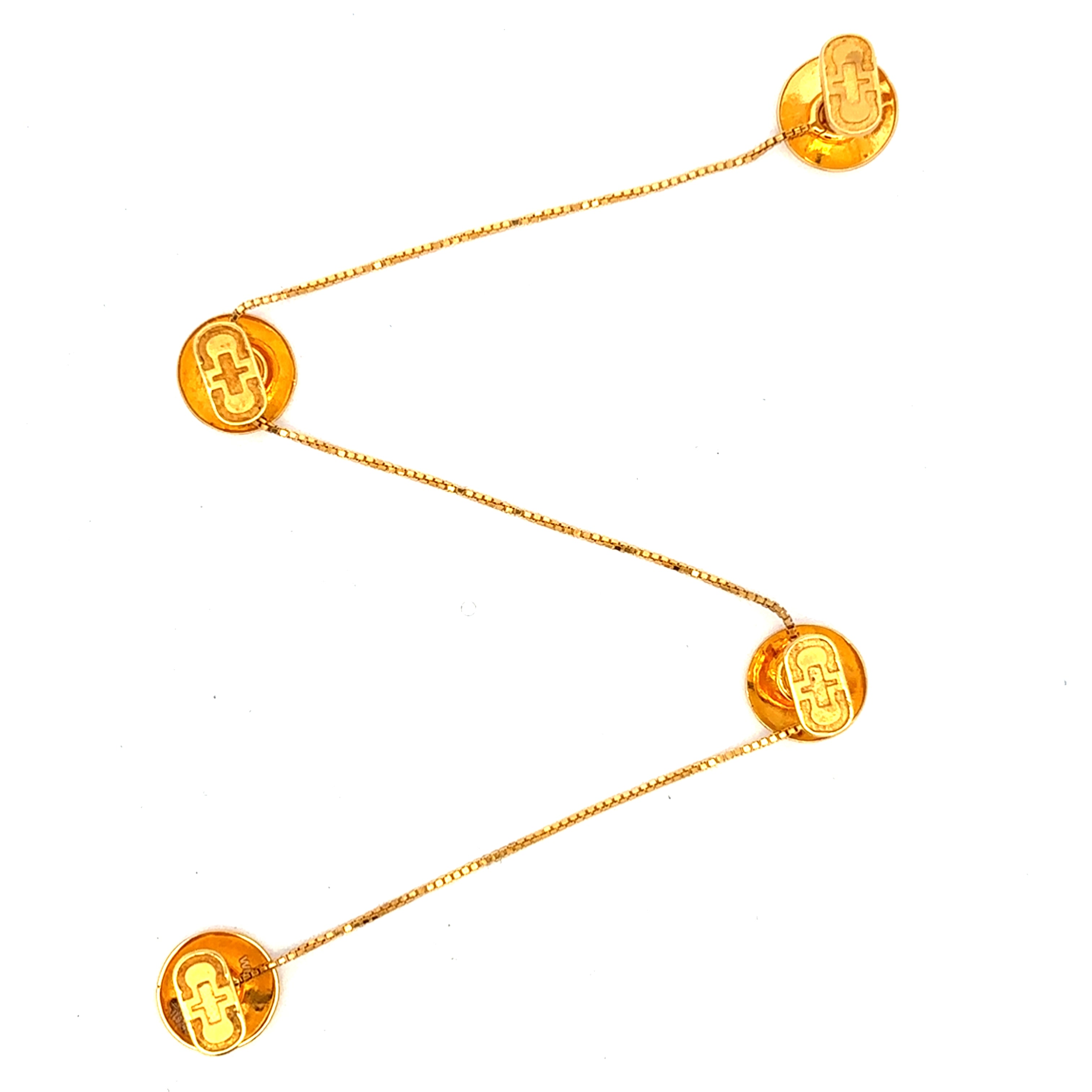 Mens Gold Kurta Button