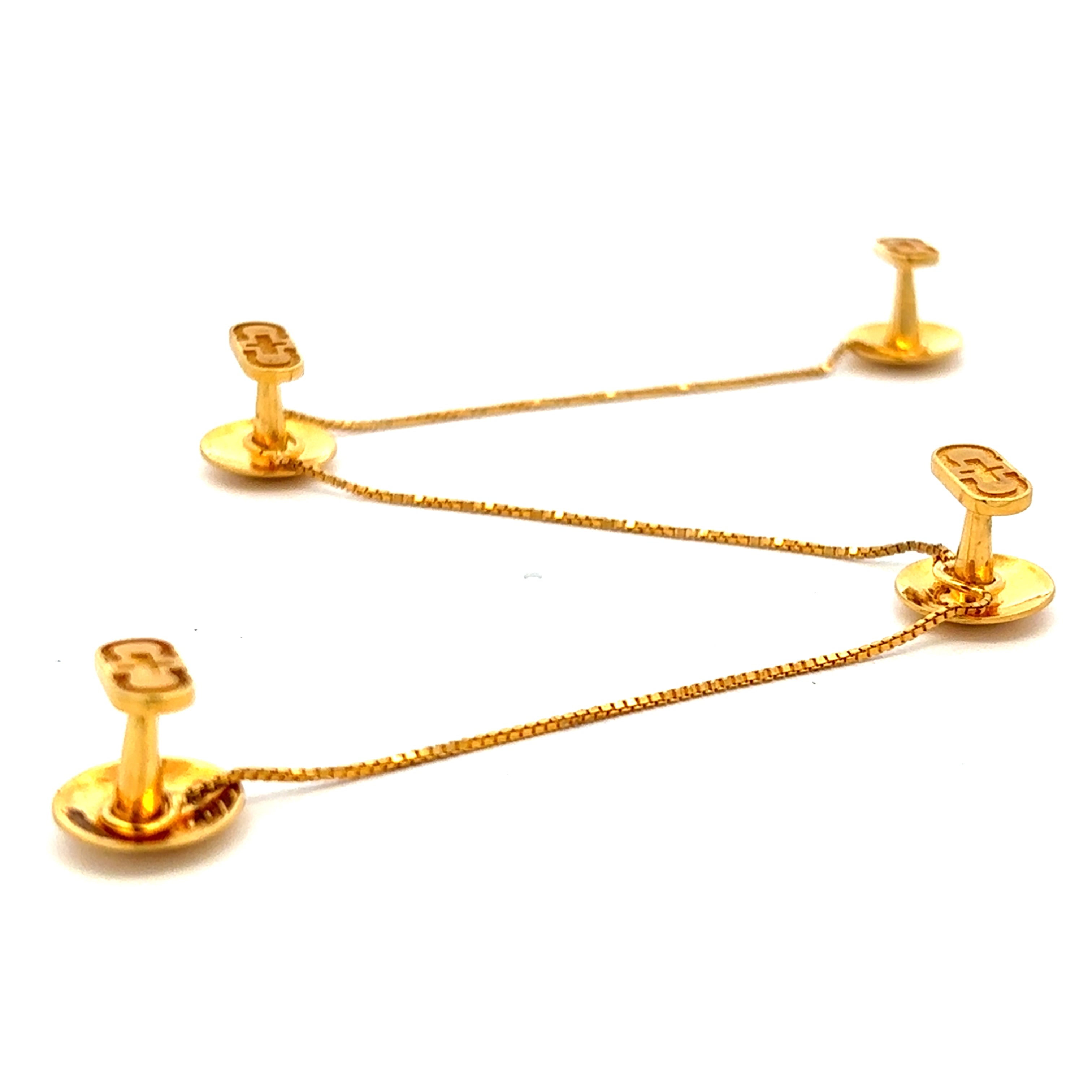 Mens Gold Kurta Button