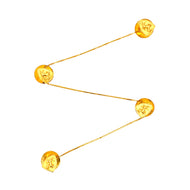 Mens Gold Kurta Button