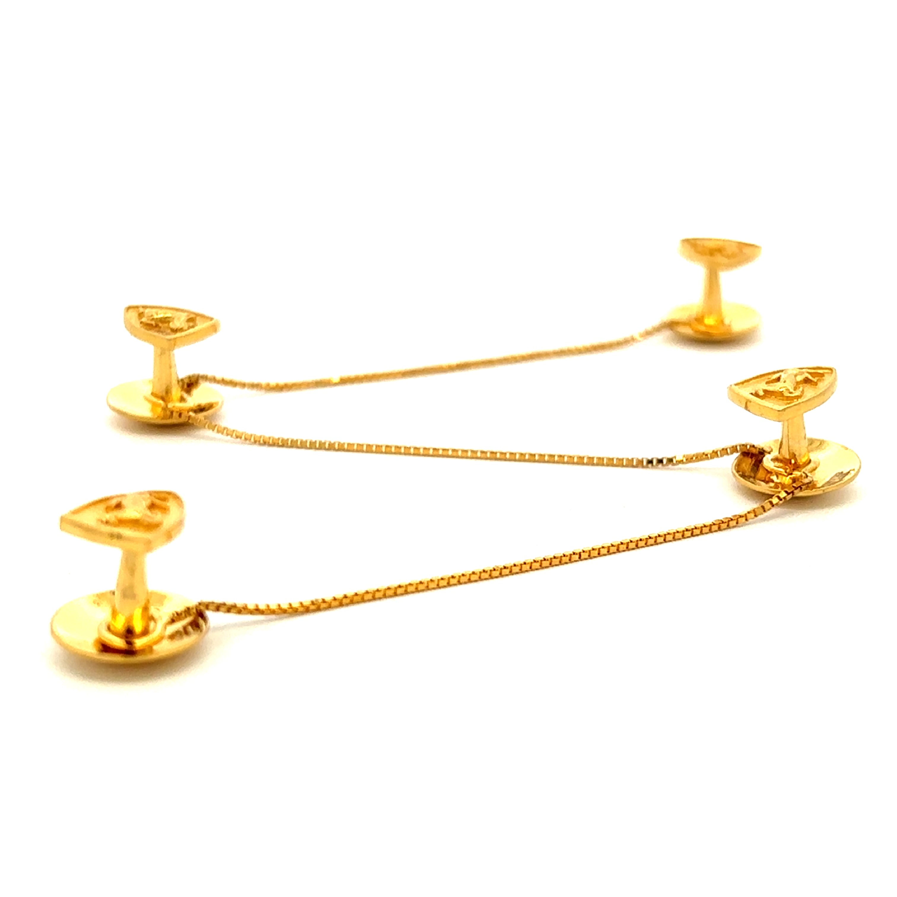 Mens Gold Kurta Button