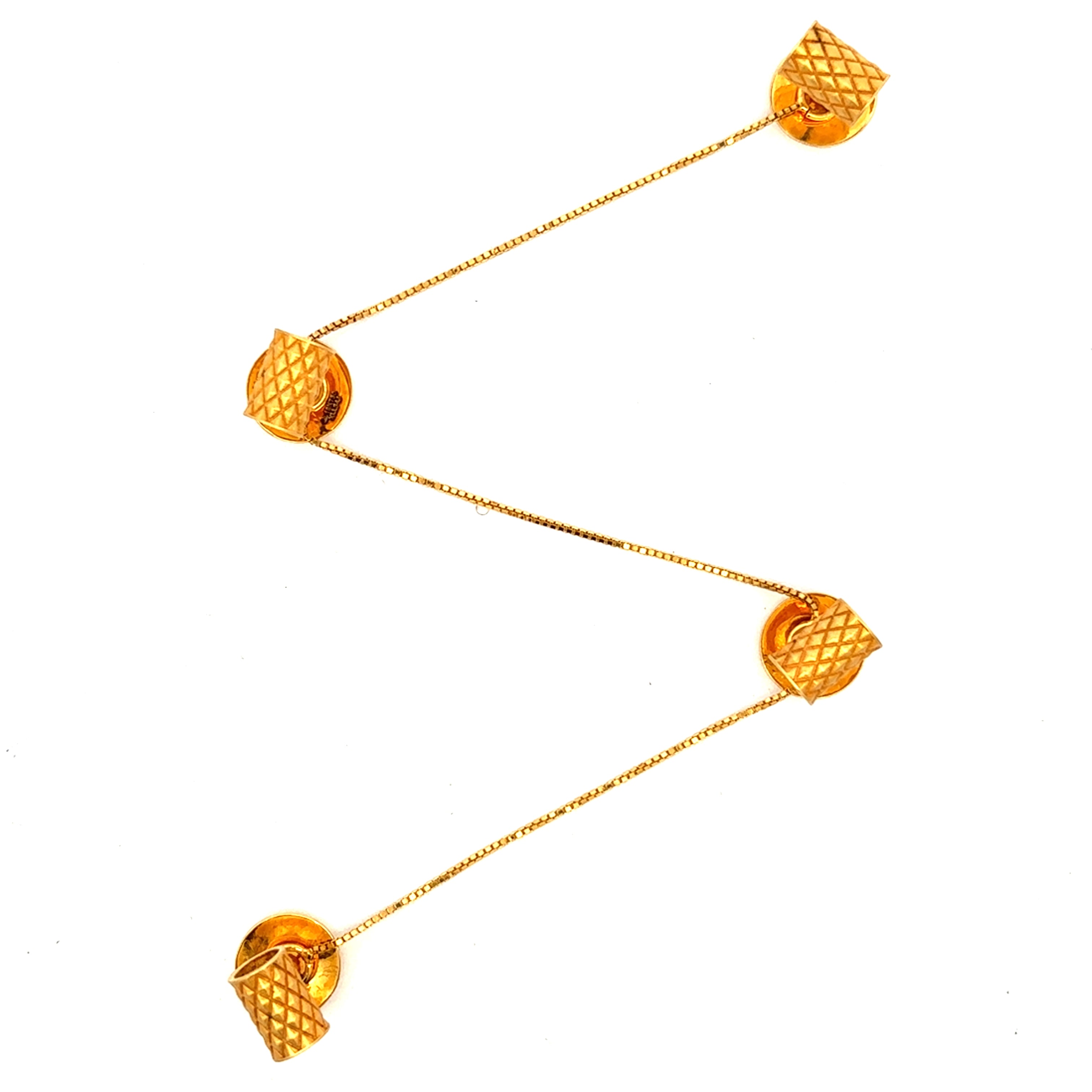 Mens Gold Kurta Button