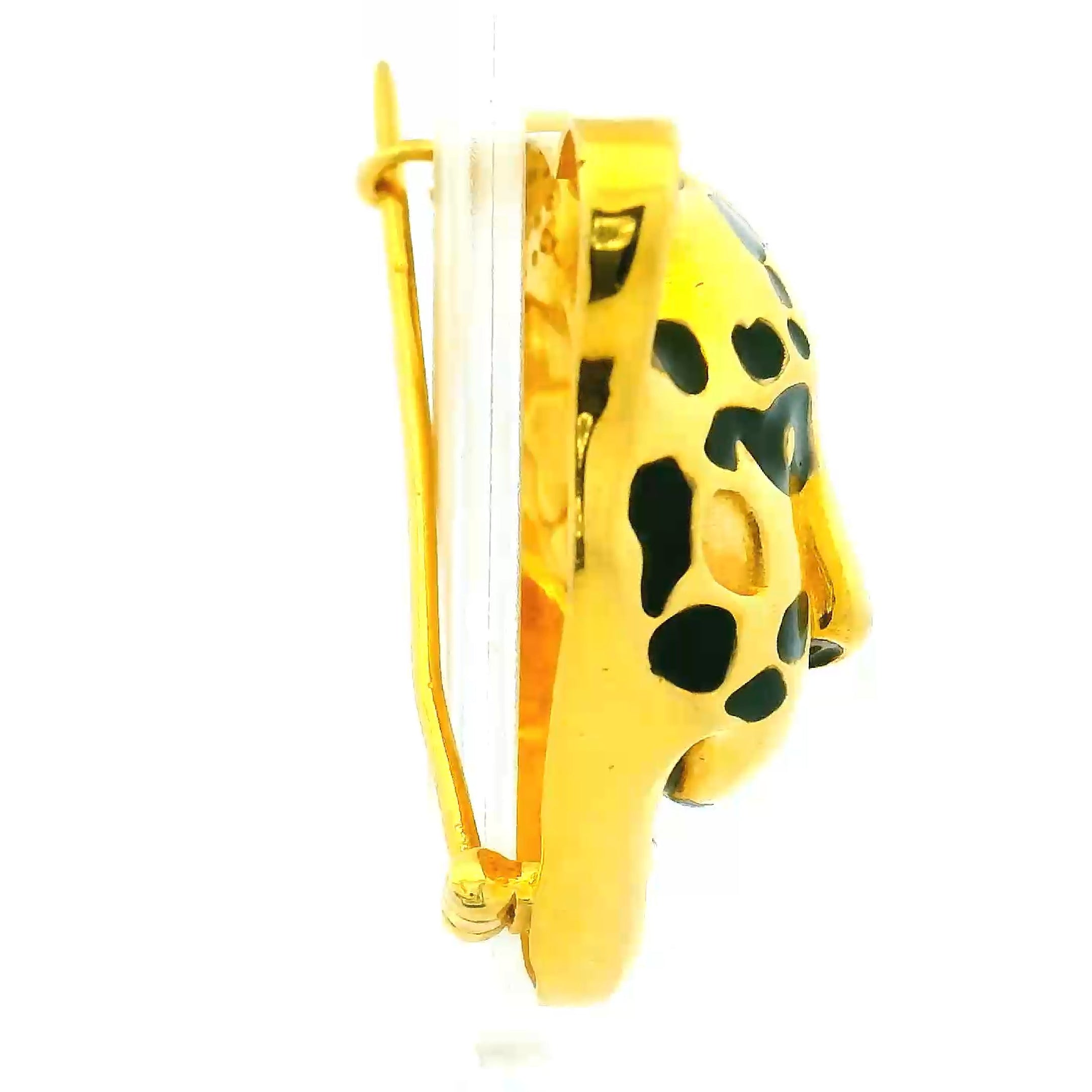 Mens Gold Brooch