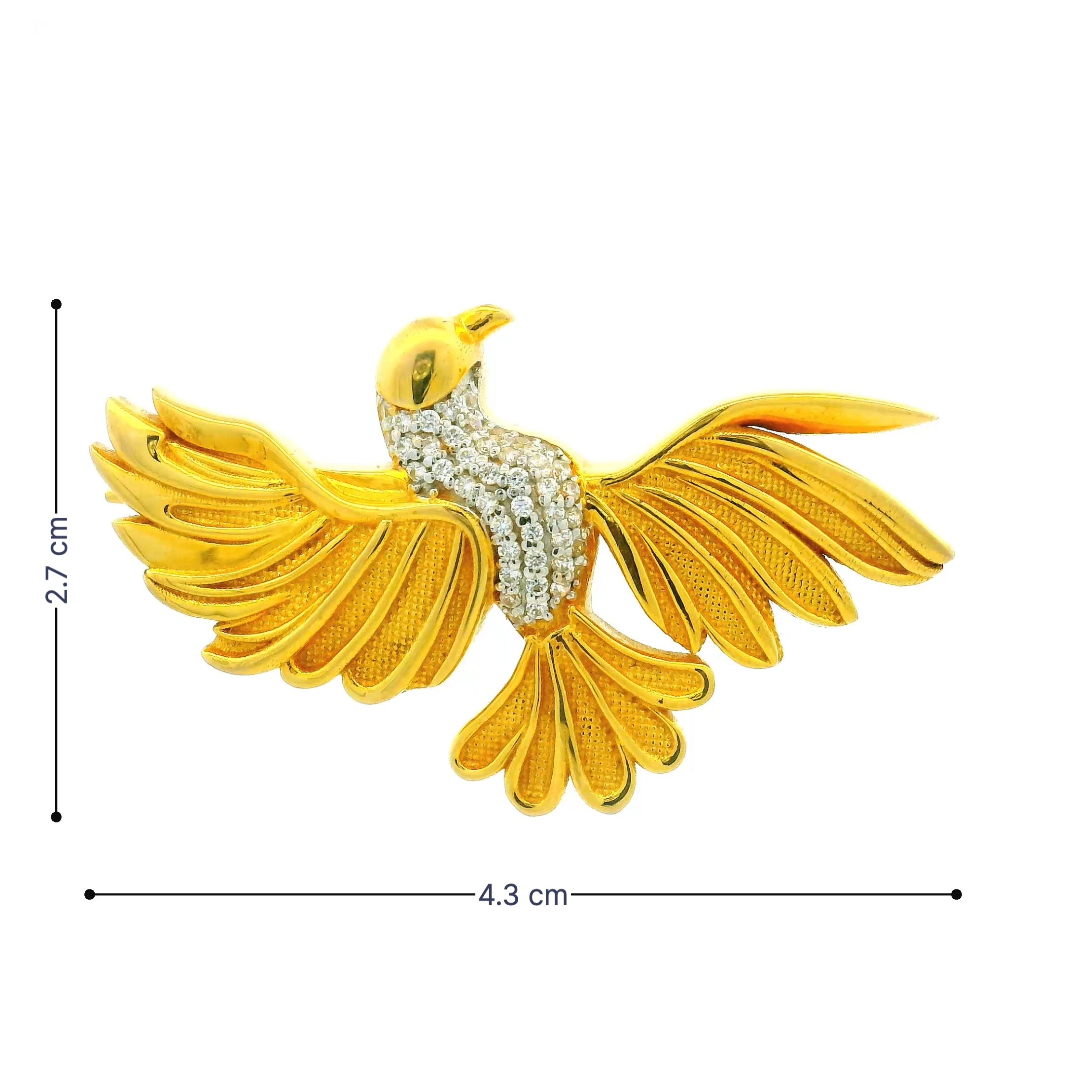 Mens Gold Brooch