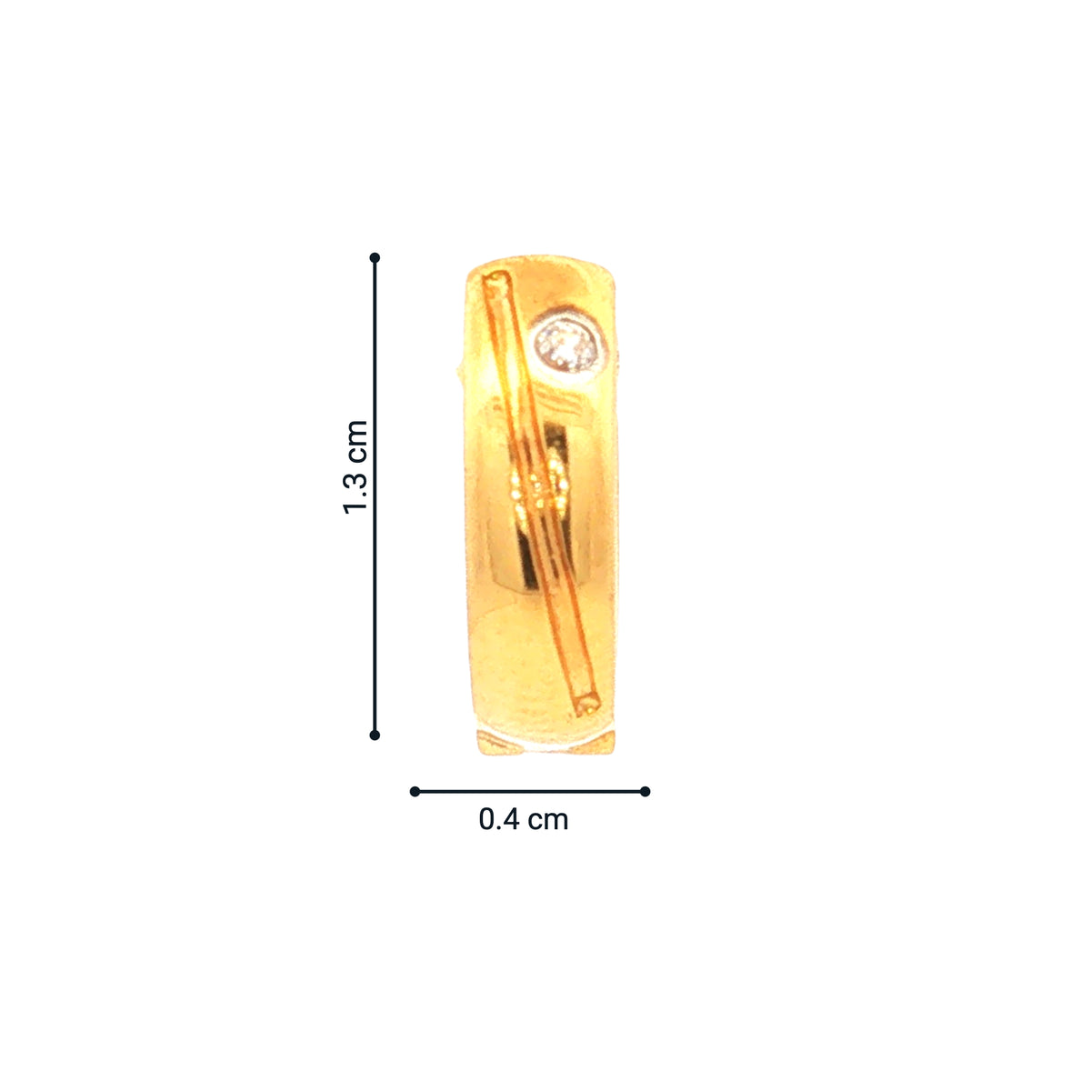 Mens Gold Earring