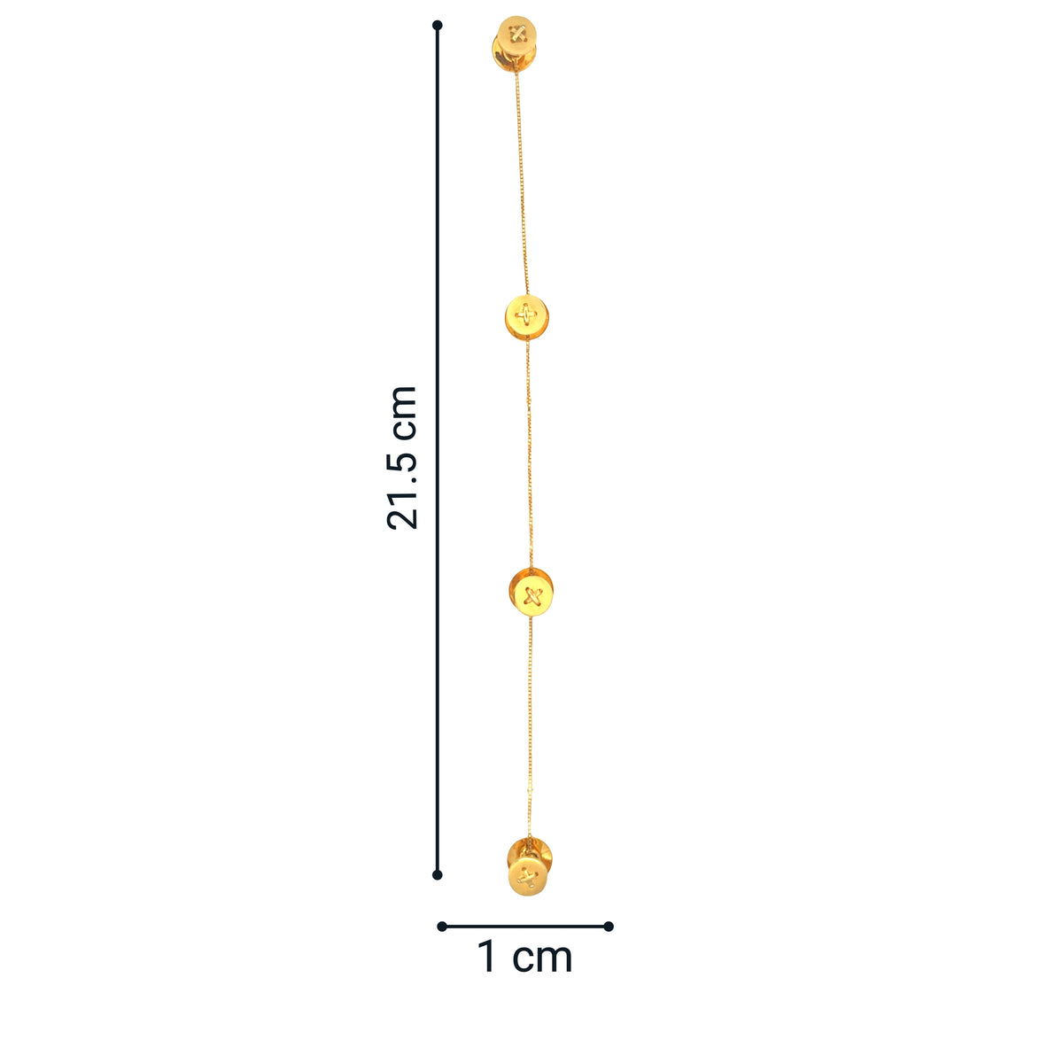 Mens Gold Kurta Buttons
