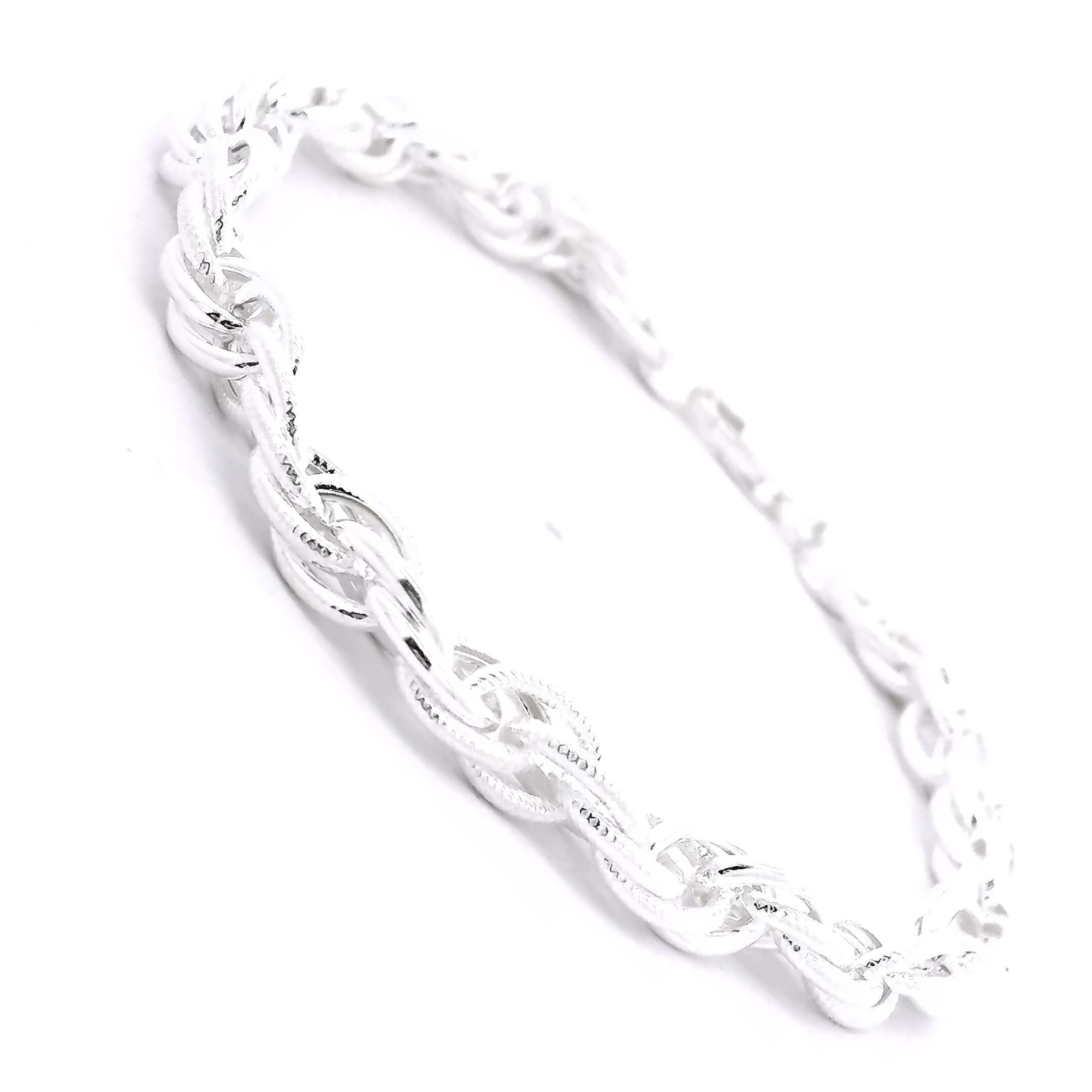 Luxe Glow Men Silver Bracelet