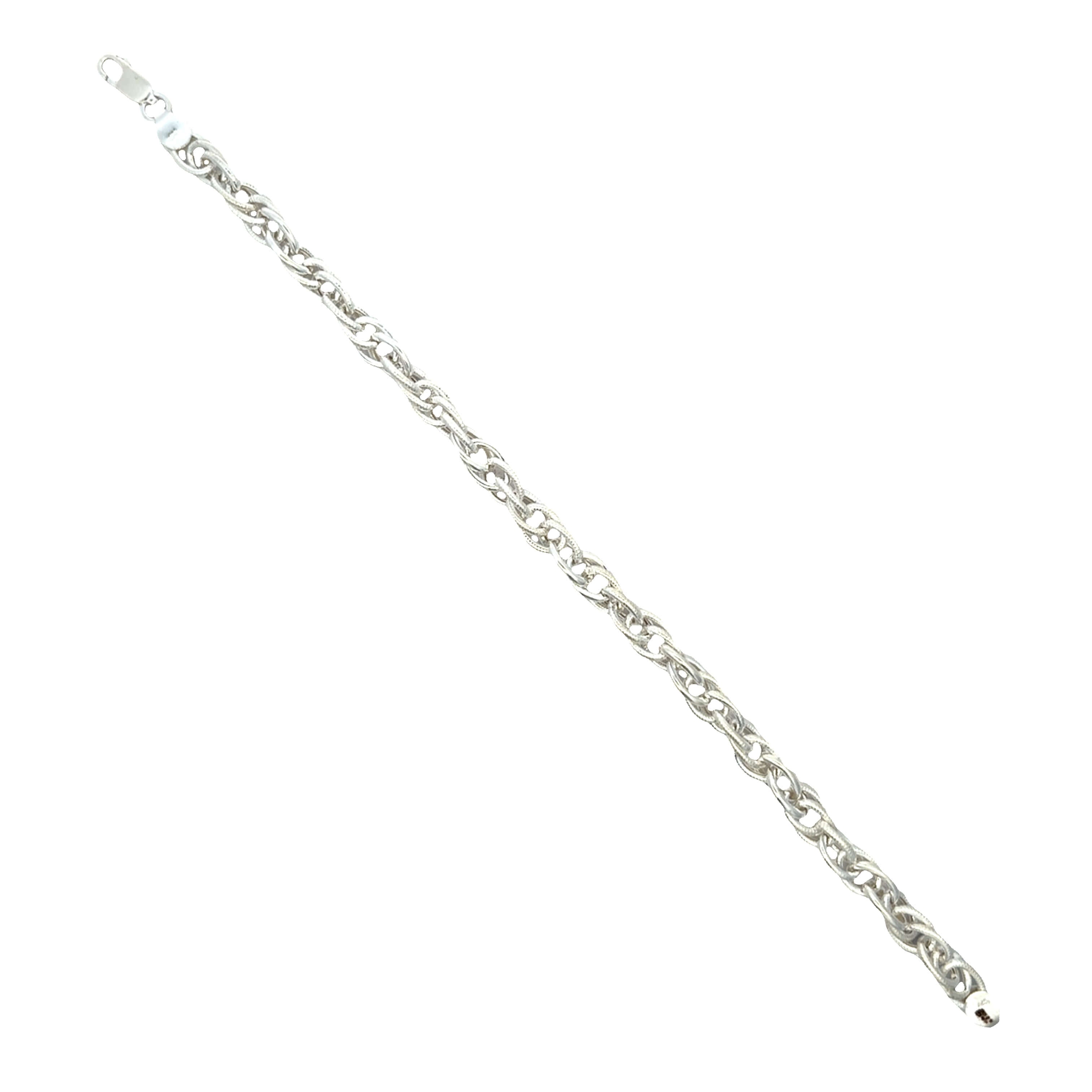 Luxe Glow Men Silver Bracelet