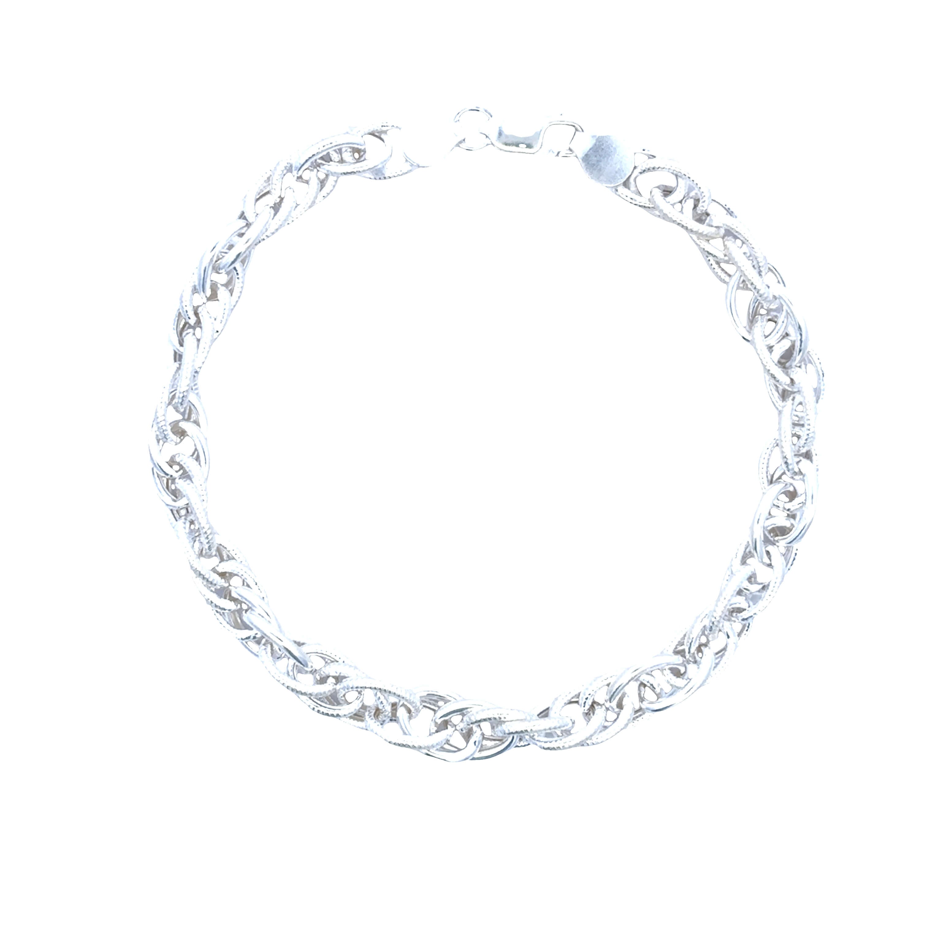 Luxe Glow Men Silver Bracelet