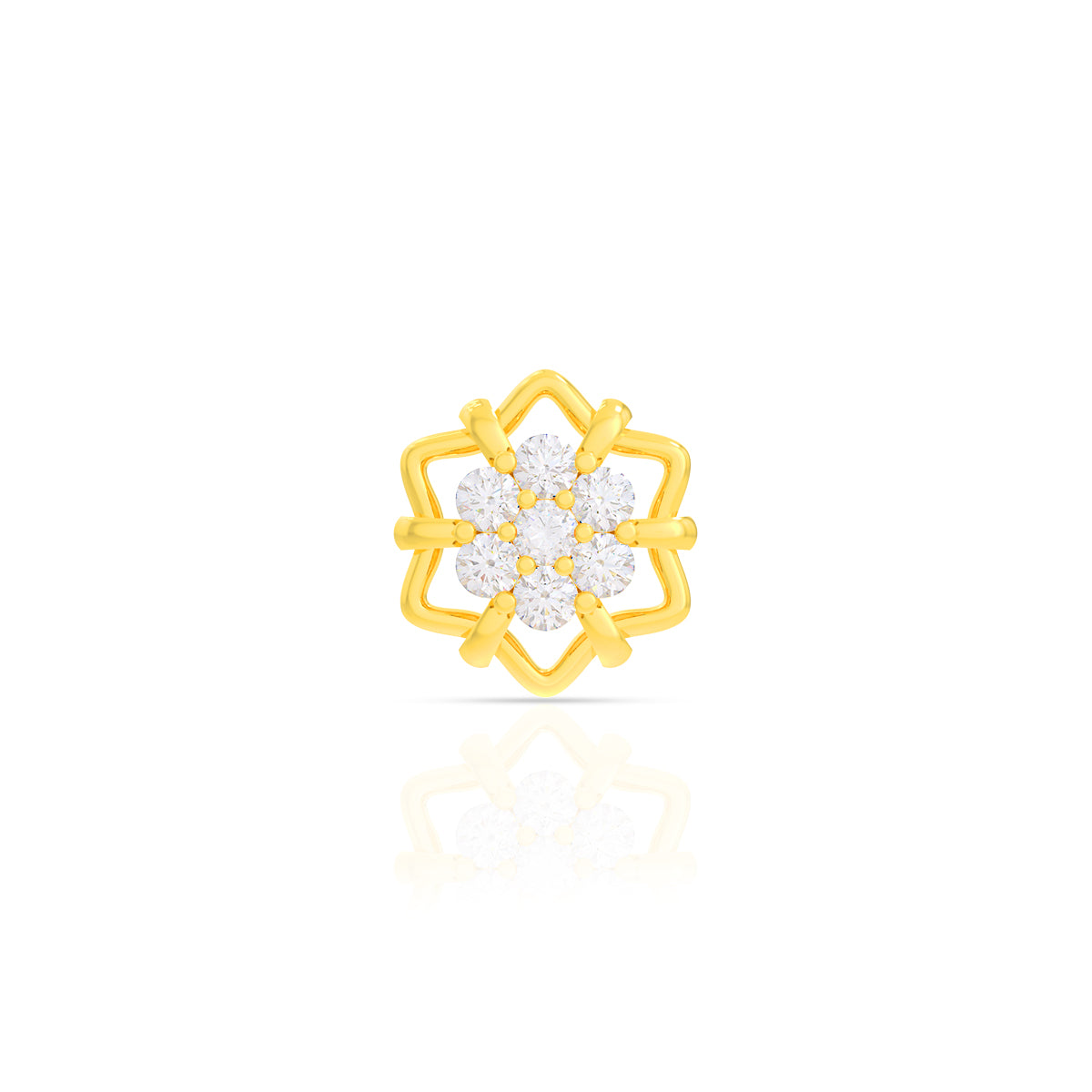 Hexa Shine Diamond Nose Pin