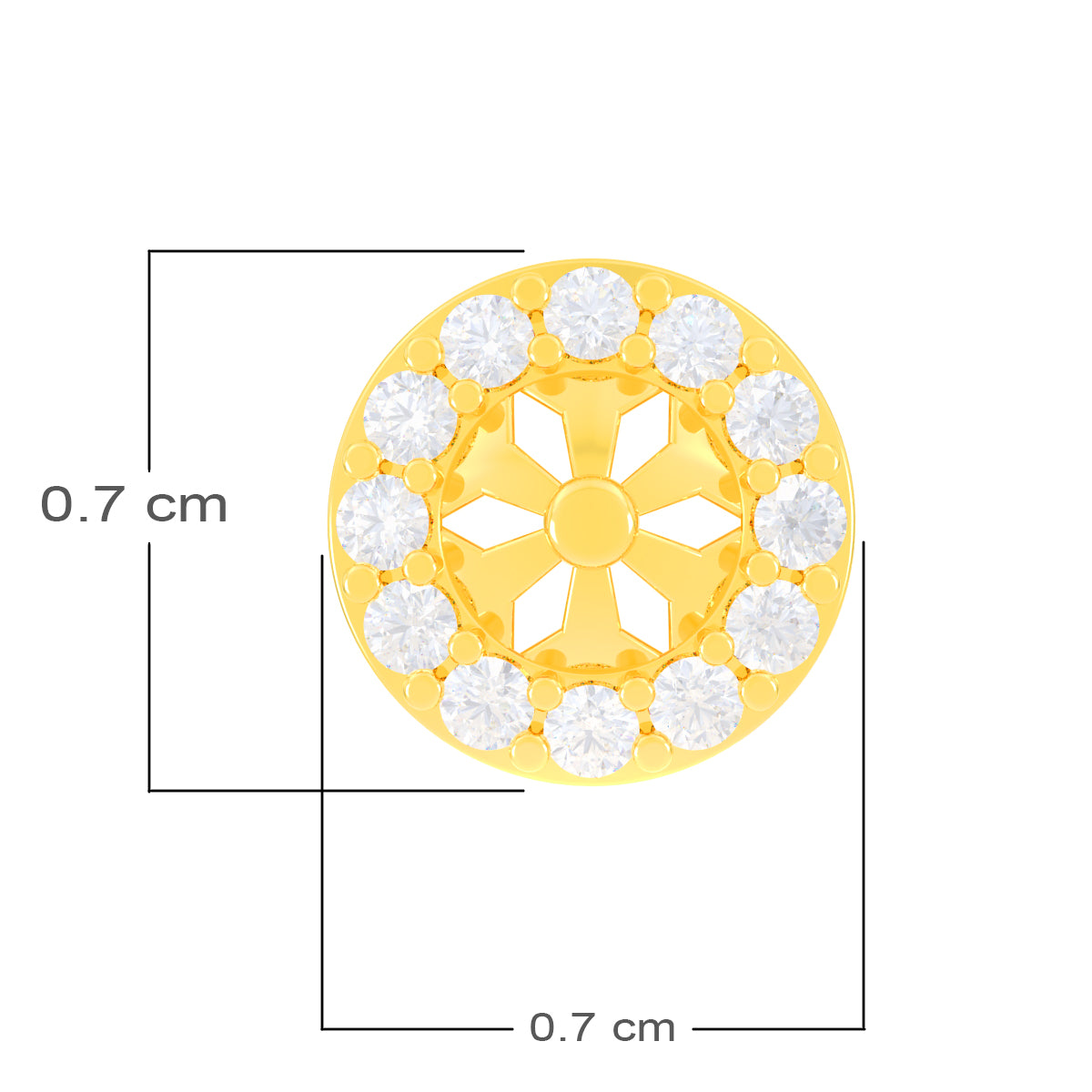 Gleaming Orb Diamond Nose Pin