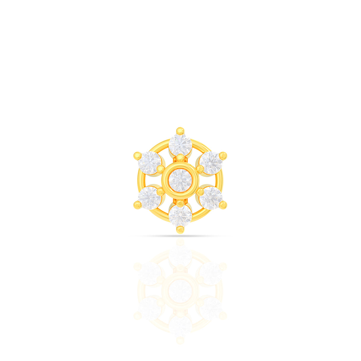 Charming Dazzle Diamond Nose Pin
