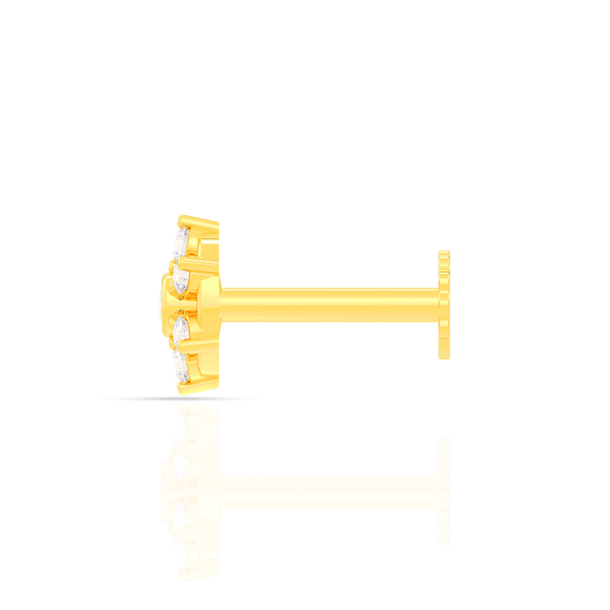 Charming Dazzle Diamond Nose Pin