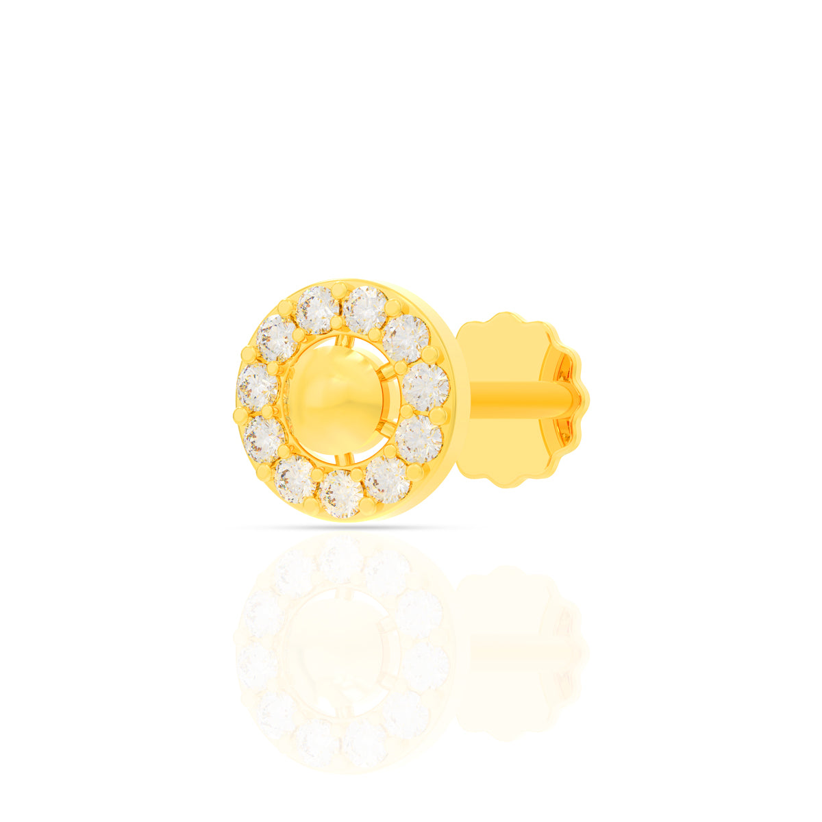 Dazzling Orb Diamond Nose Pin