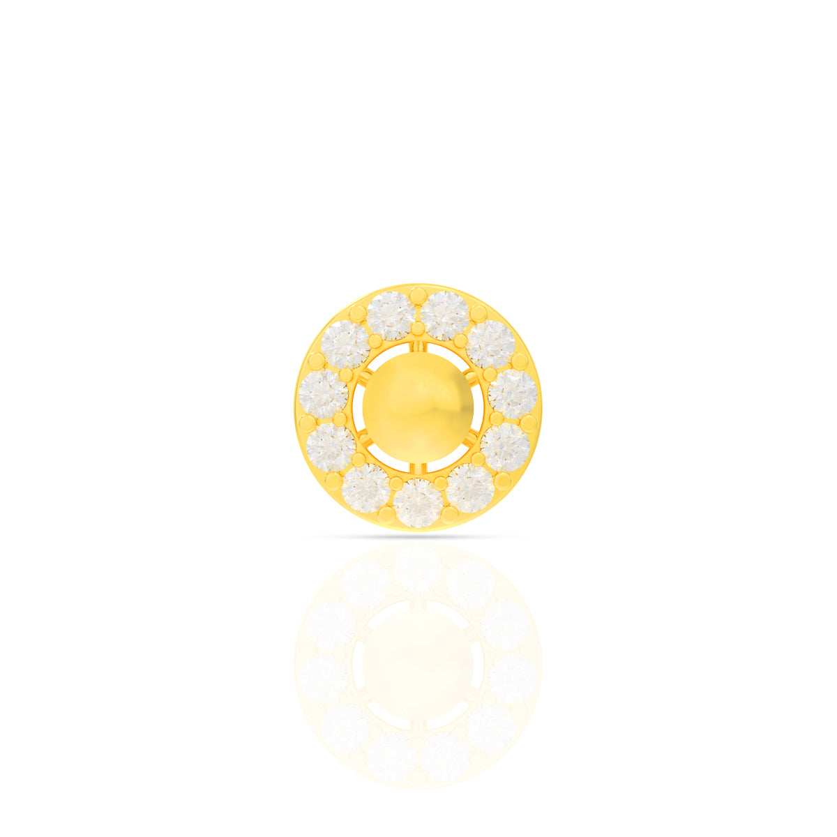Dazzling Orb Diamond Nose Pin