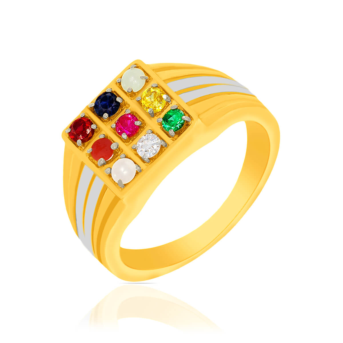 Multicoloured Shine Gemstone Ring